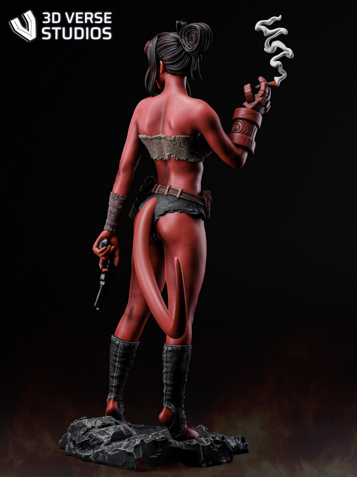 Hellgirl v2 - CA 3D Studios - Dark Forge Arts