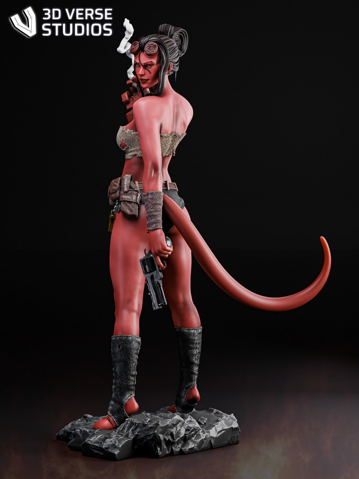 Hellgirl v2 - CA 3D Studios - Dark Forge Arts