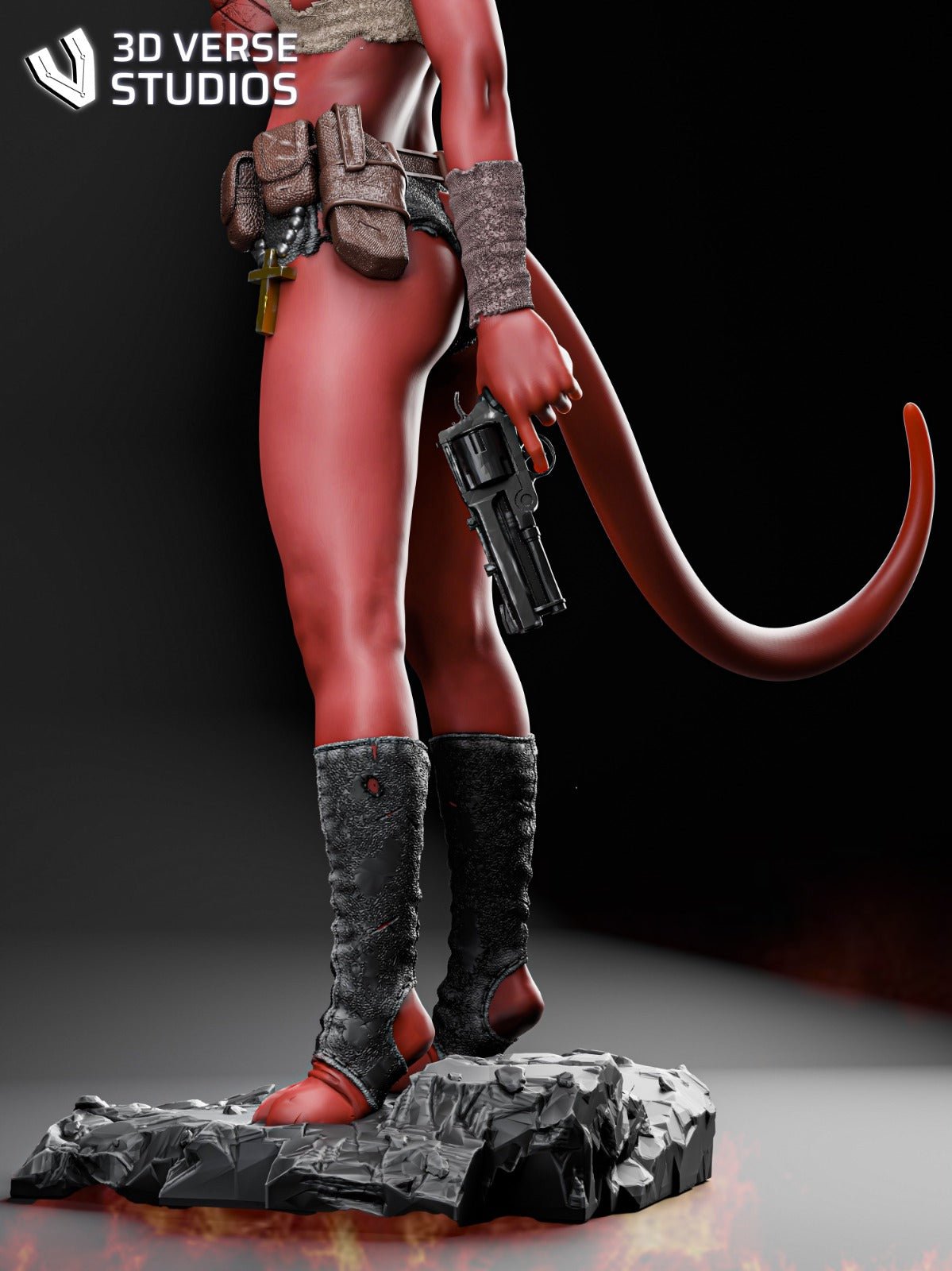 Hellgirl v2 - CA 3D Studios - Dark Forge Arts