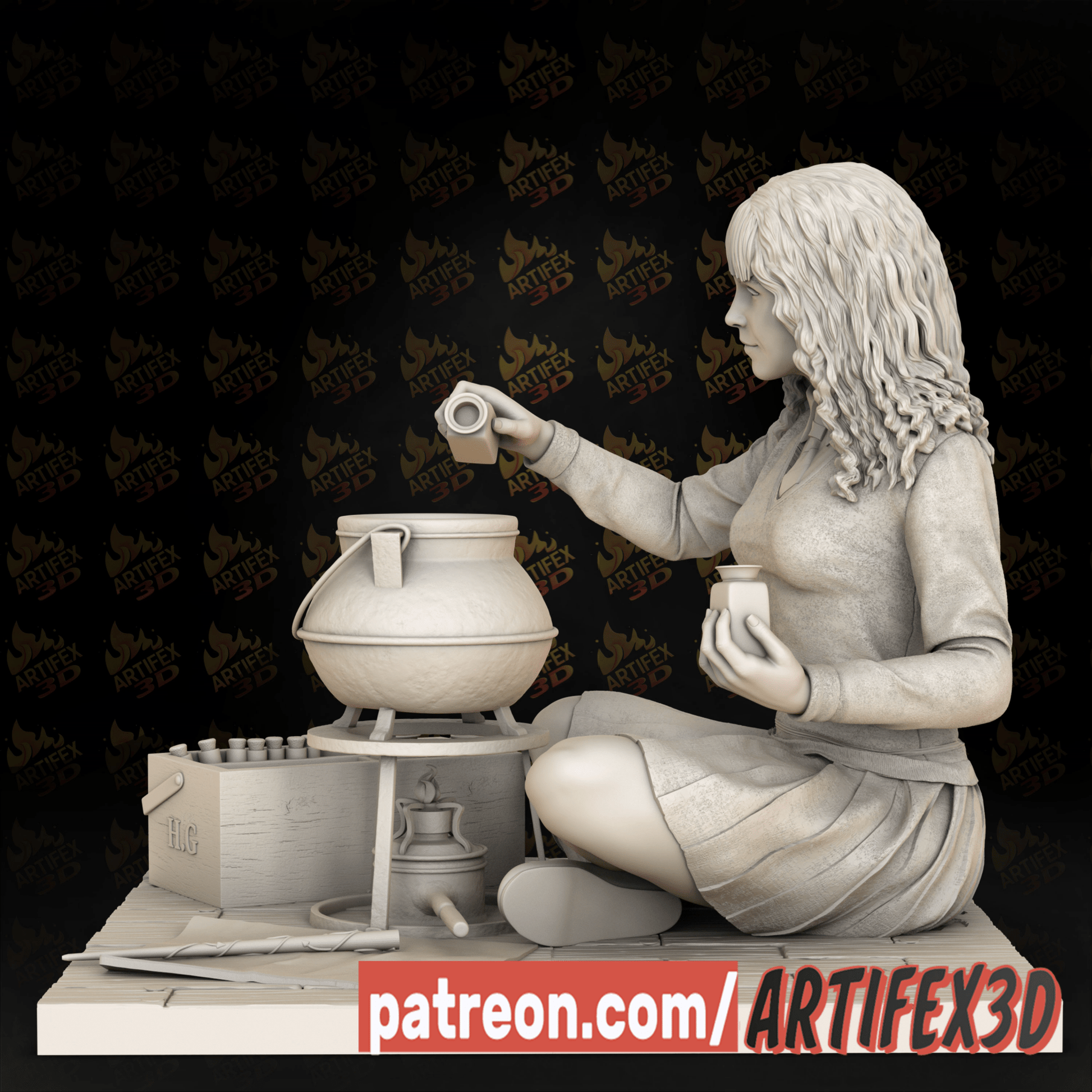 Hermione Granger V2 - Artifex3D - Dark Forge Arts