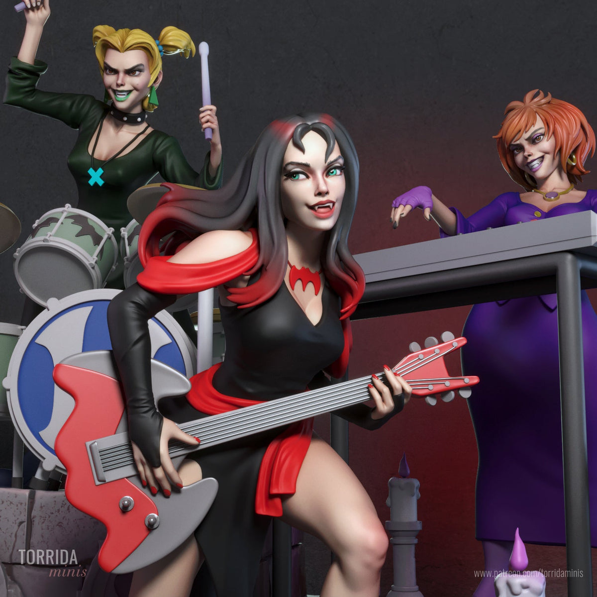Hex Girls Diorama - Torrida Minis - Dark Forge Arts