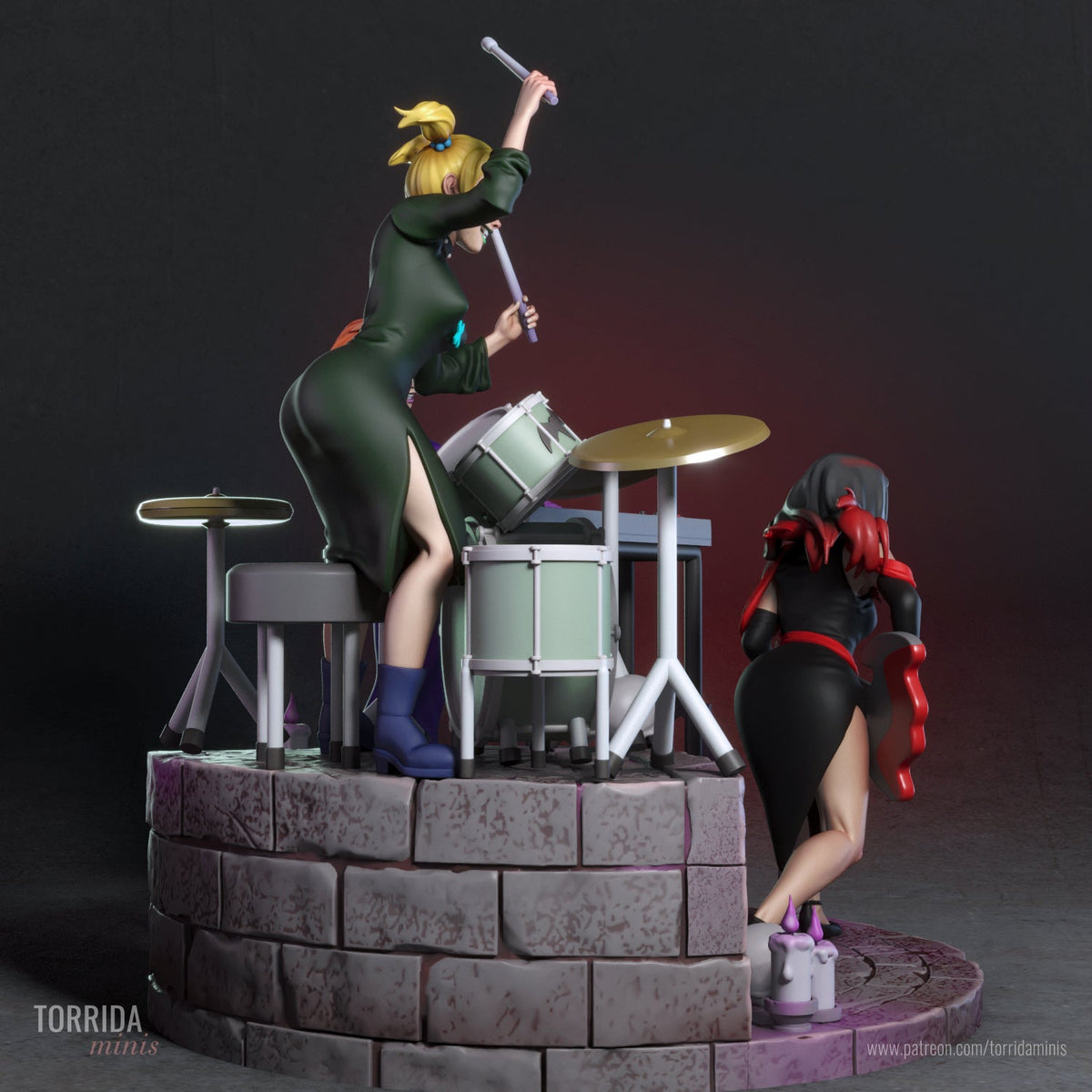 Hex Girls Diorama - Torrida Minis - Dark Forge Arts