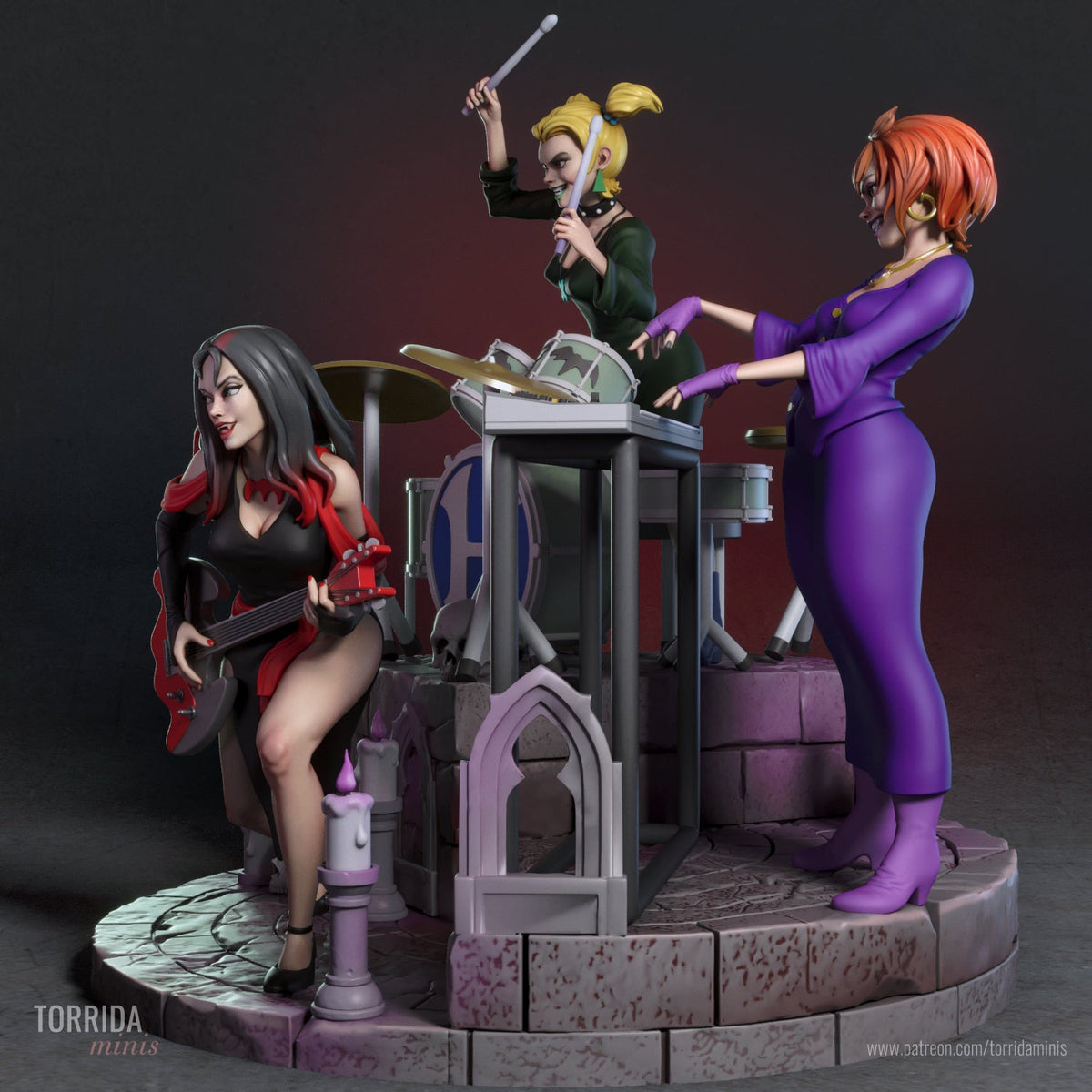 Hex Girls Diorama - Torrida Minis - Dark Forge Arts