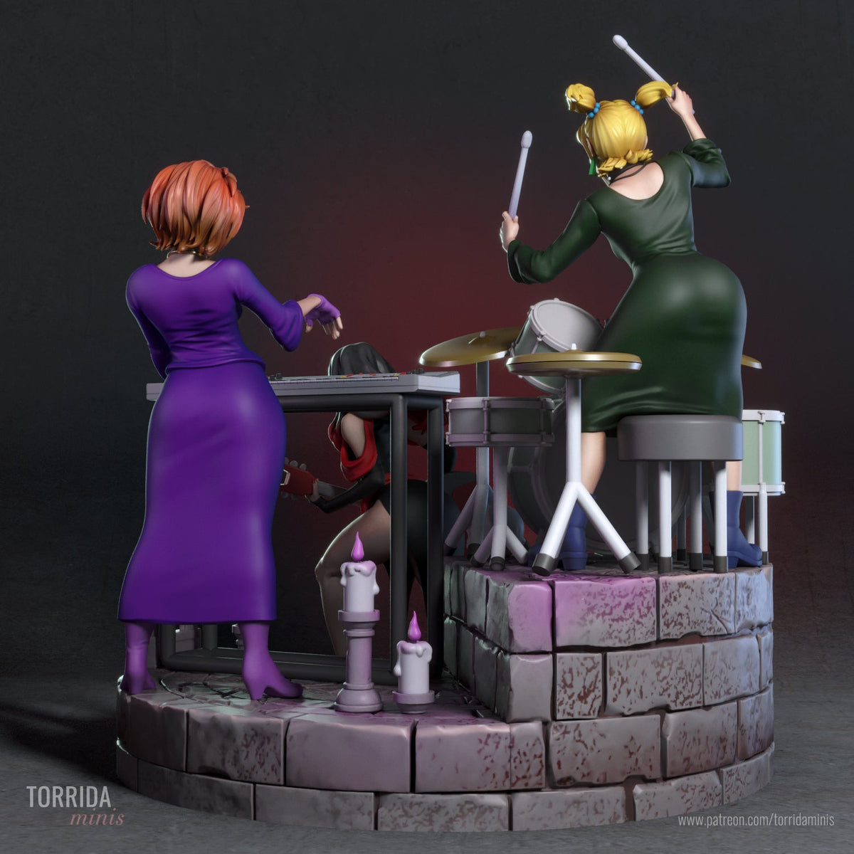 Hex Girls Diorama - Torrida Minis - Dark Forge Arts