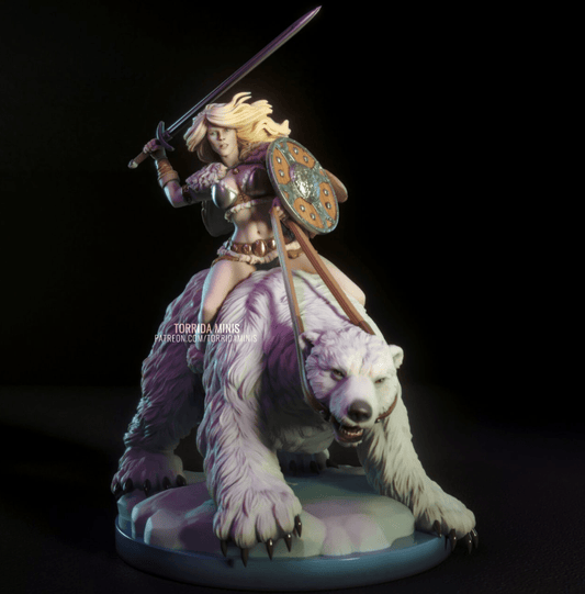Hilde the Barbarian - Torrida Minis - Dark Forge Arts