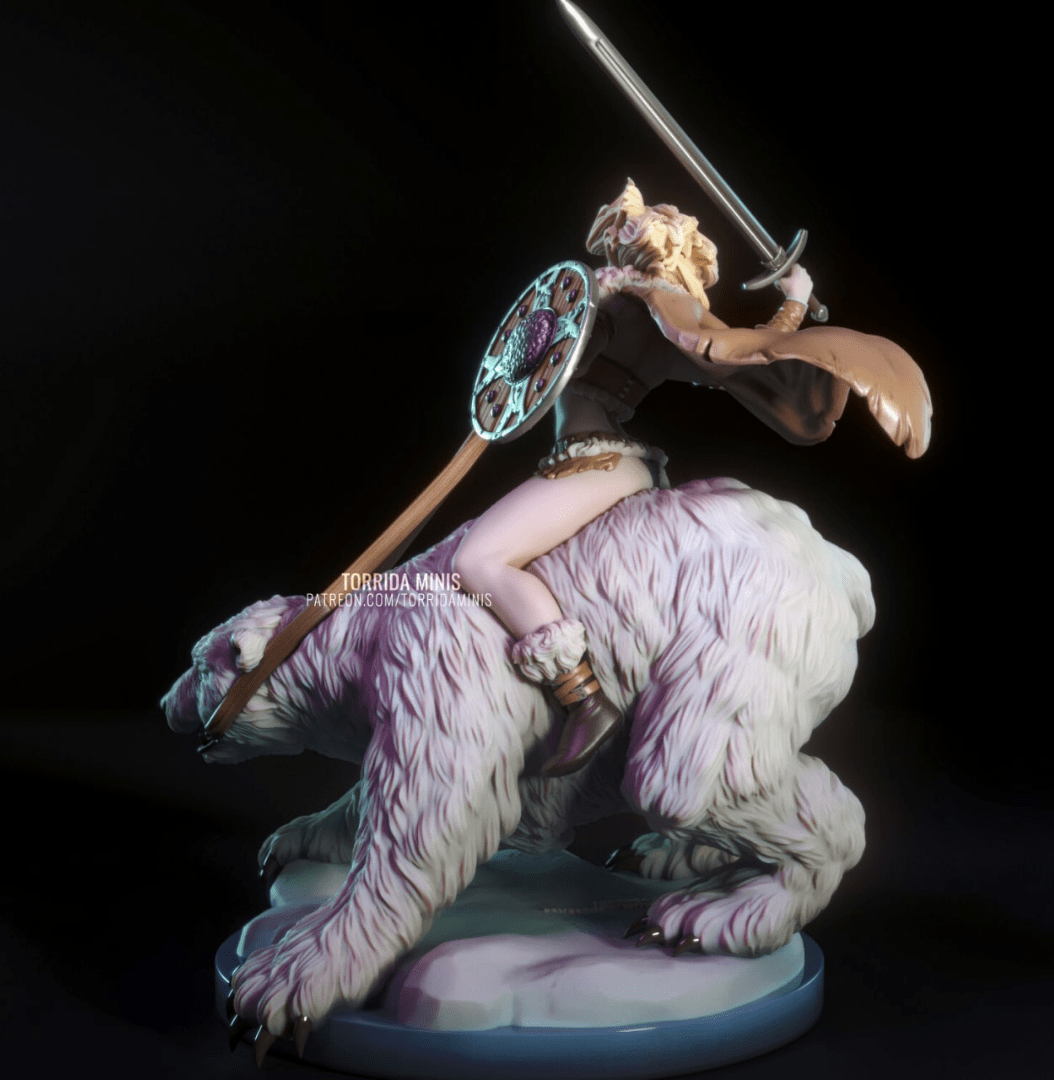 Hilde the Barbarian - Torrida Minis - Dark Forge Arts