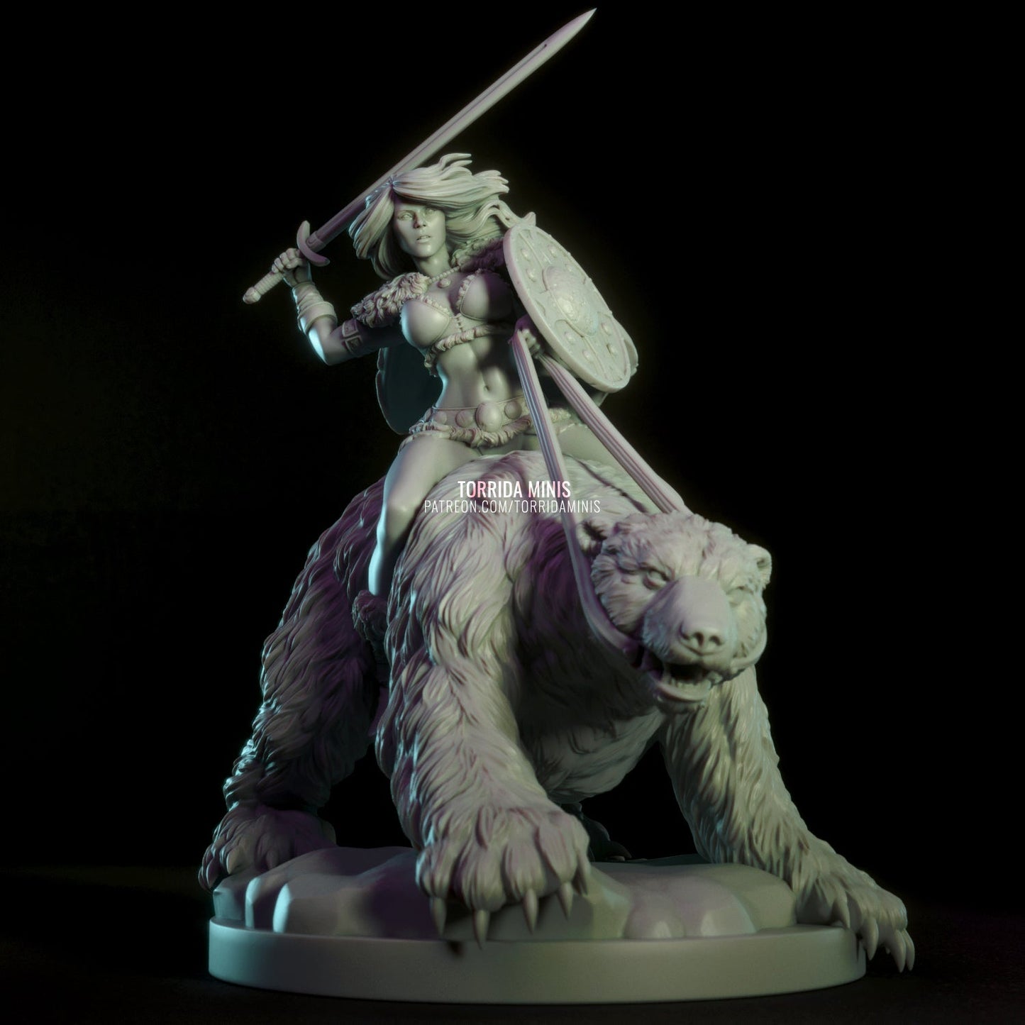Hilde the Barbarian - Torrida Minis - Dark Forge Arts