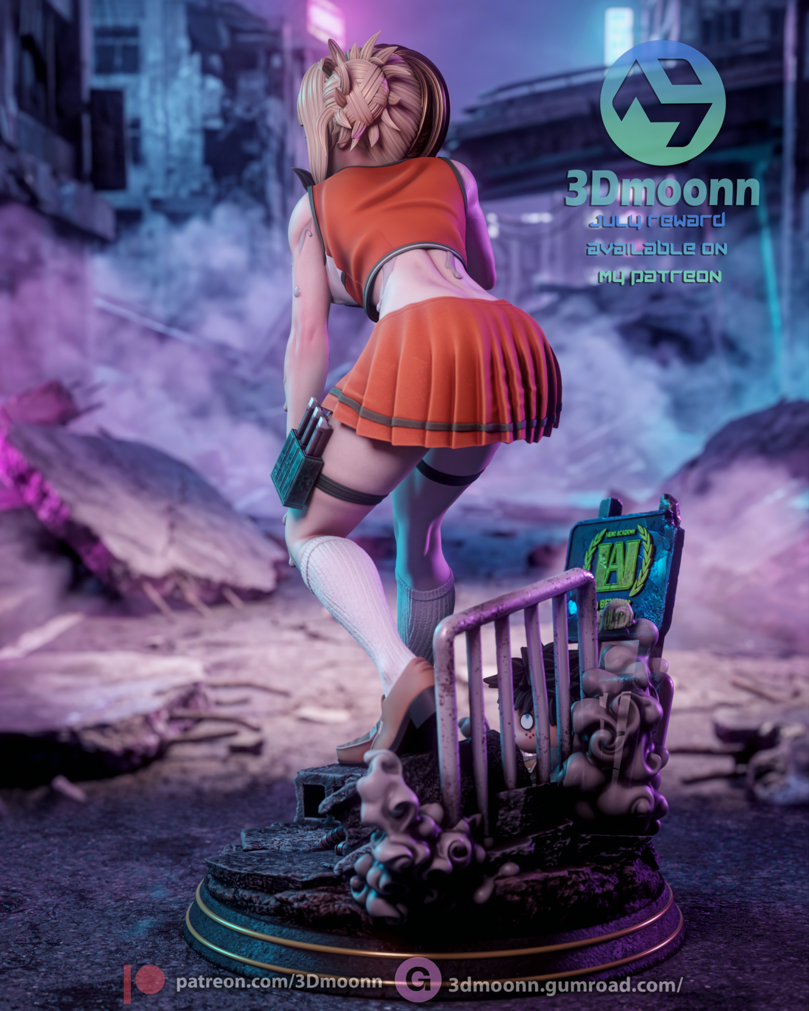 Himiko Toga - 3DMoonn - Dark Forge Arts