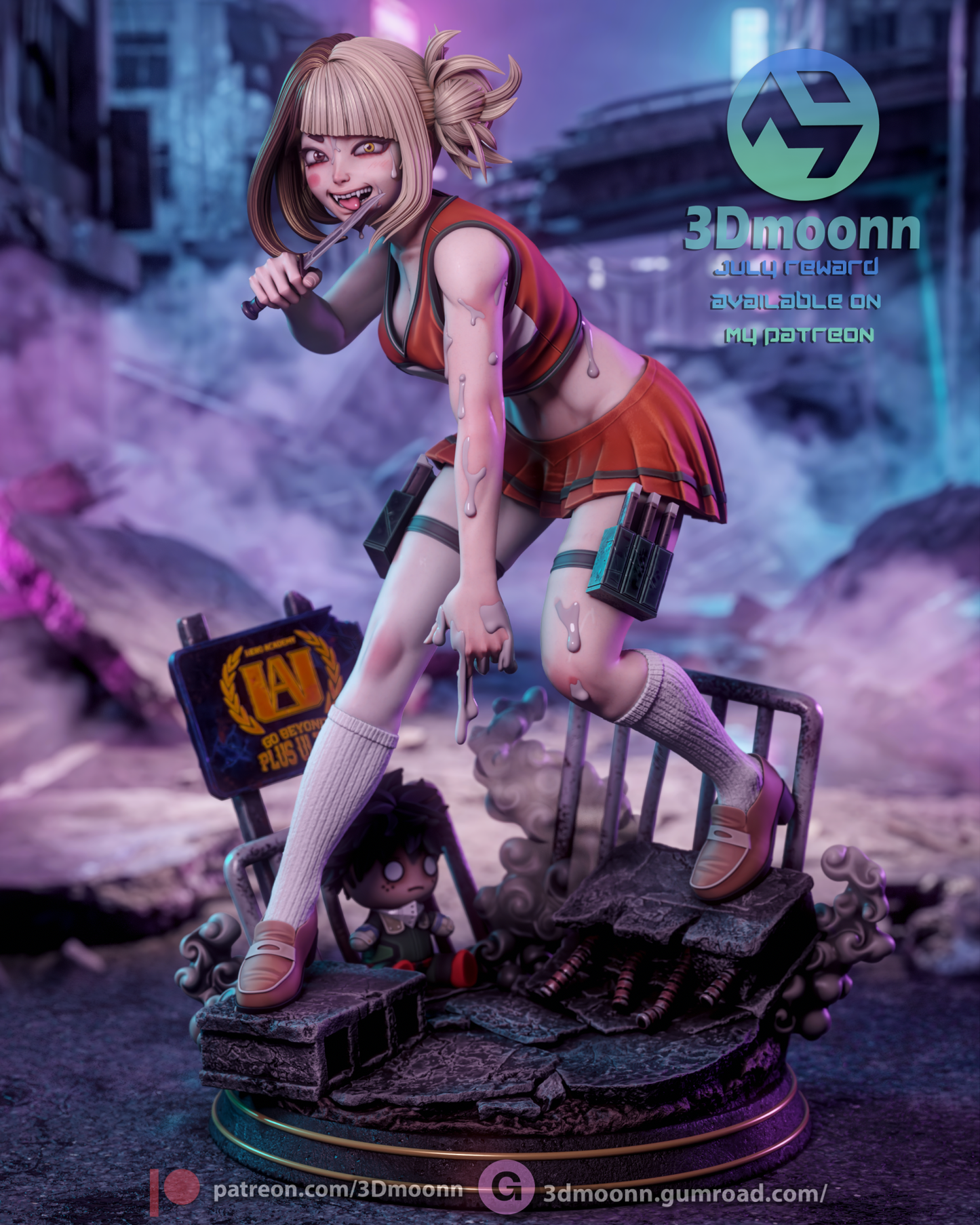 Himiko Toga - 3DMoonn - Dark Forge Arts