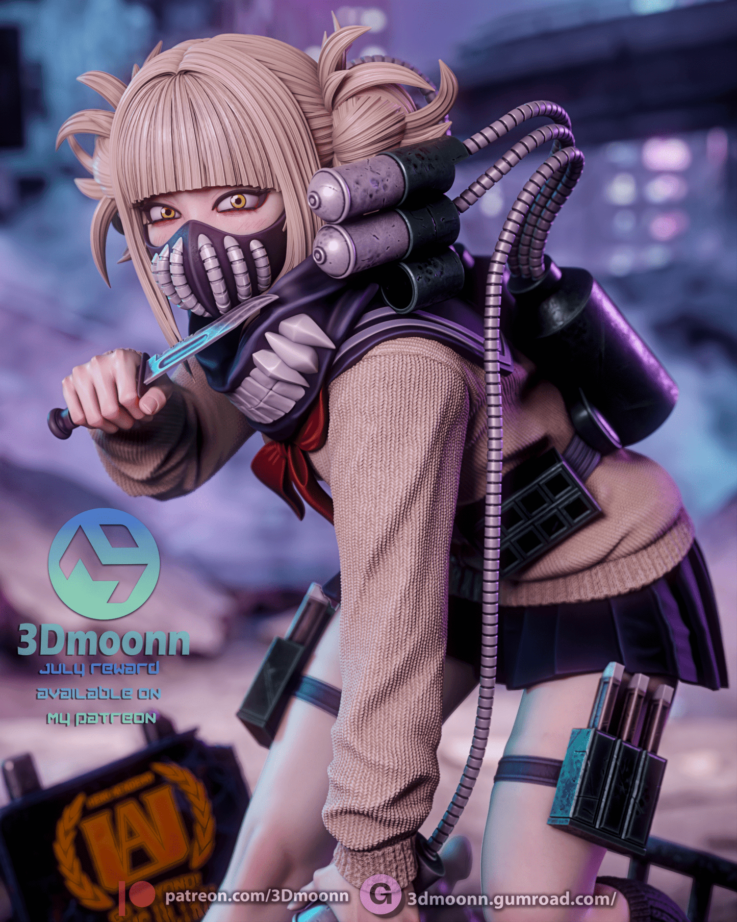 Himiko Toga - 3DMoonn - Dark Forge Arts