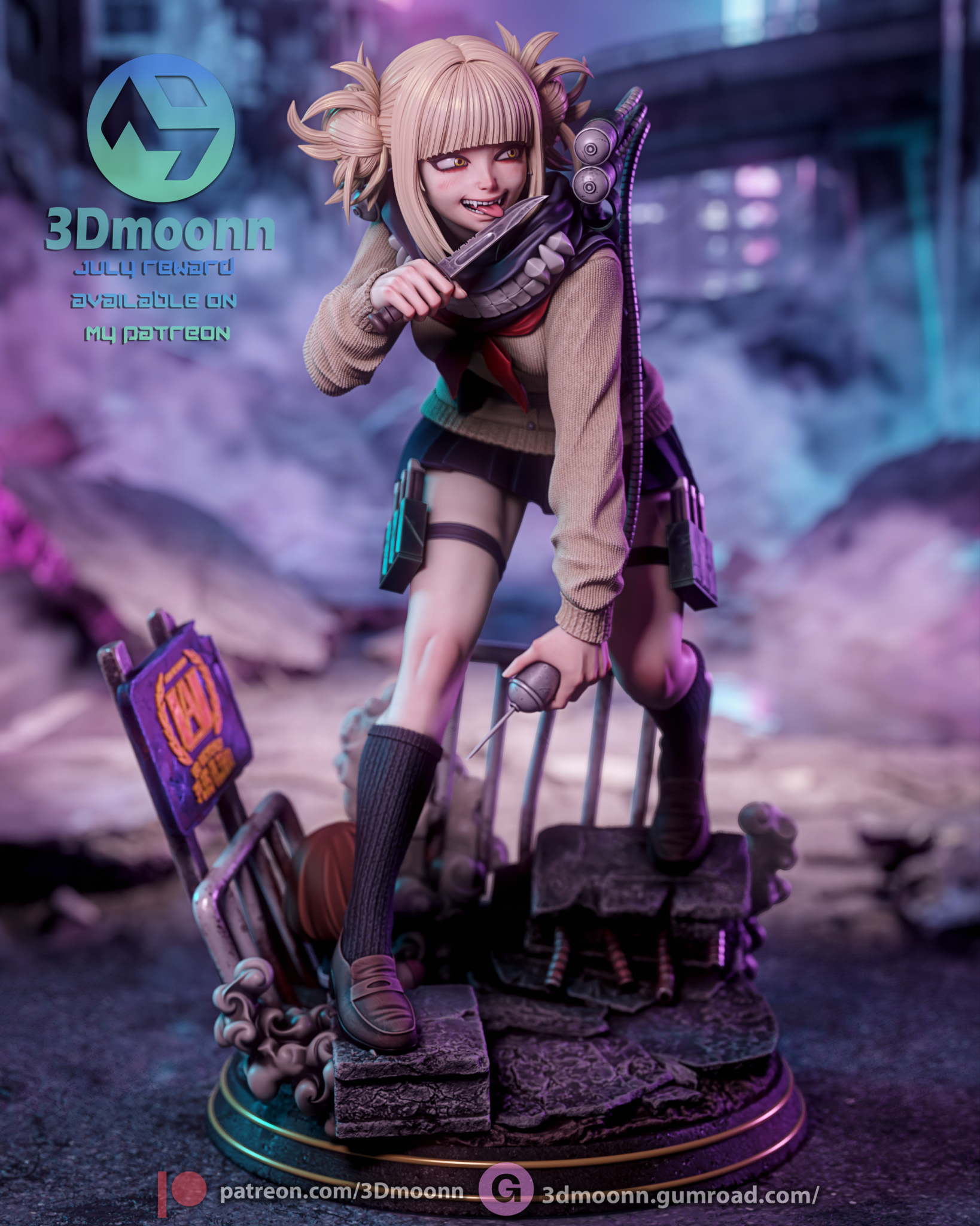 Himiko Toga - 3DMoonn - Dark Forge Arts