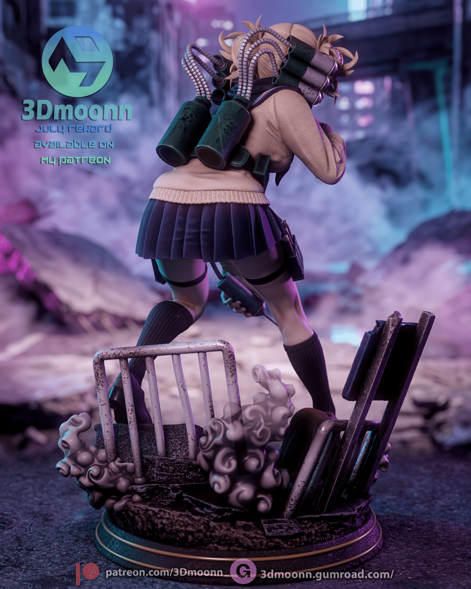 Himiko Toga - 3DMoonn - Dark Forge Arts
