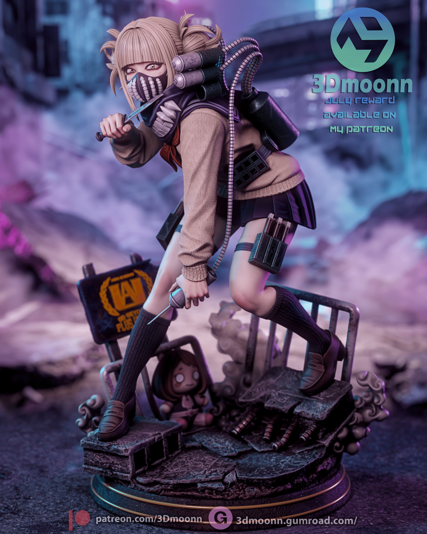 Himiko Toga - 3DMoonn - Dark Forge Arts