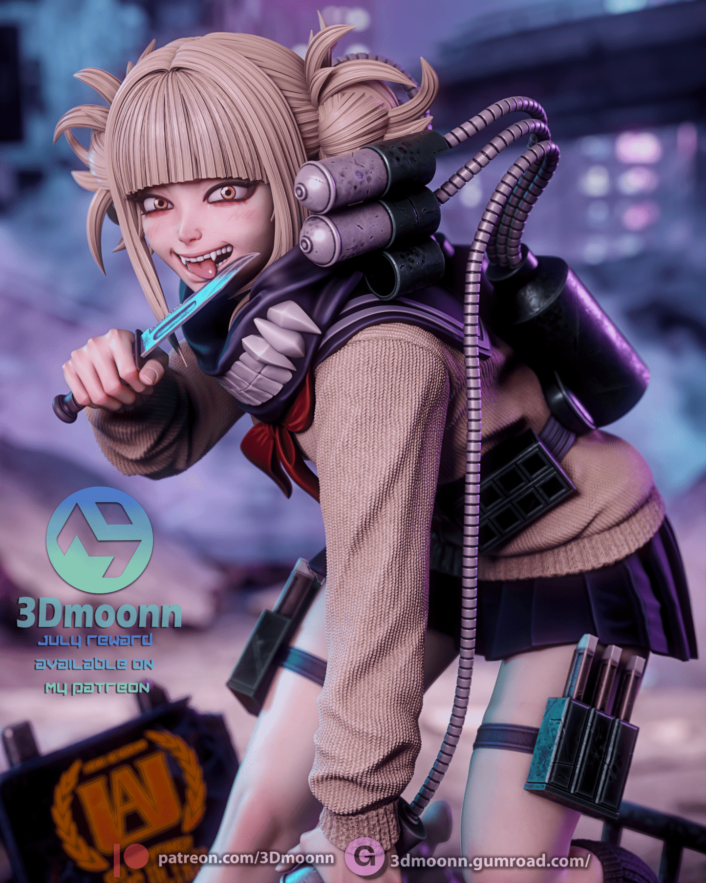 Himiko Toga - 3DMoonn - Dark Forge Arts