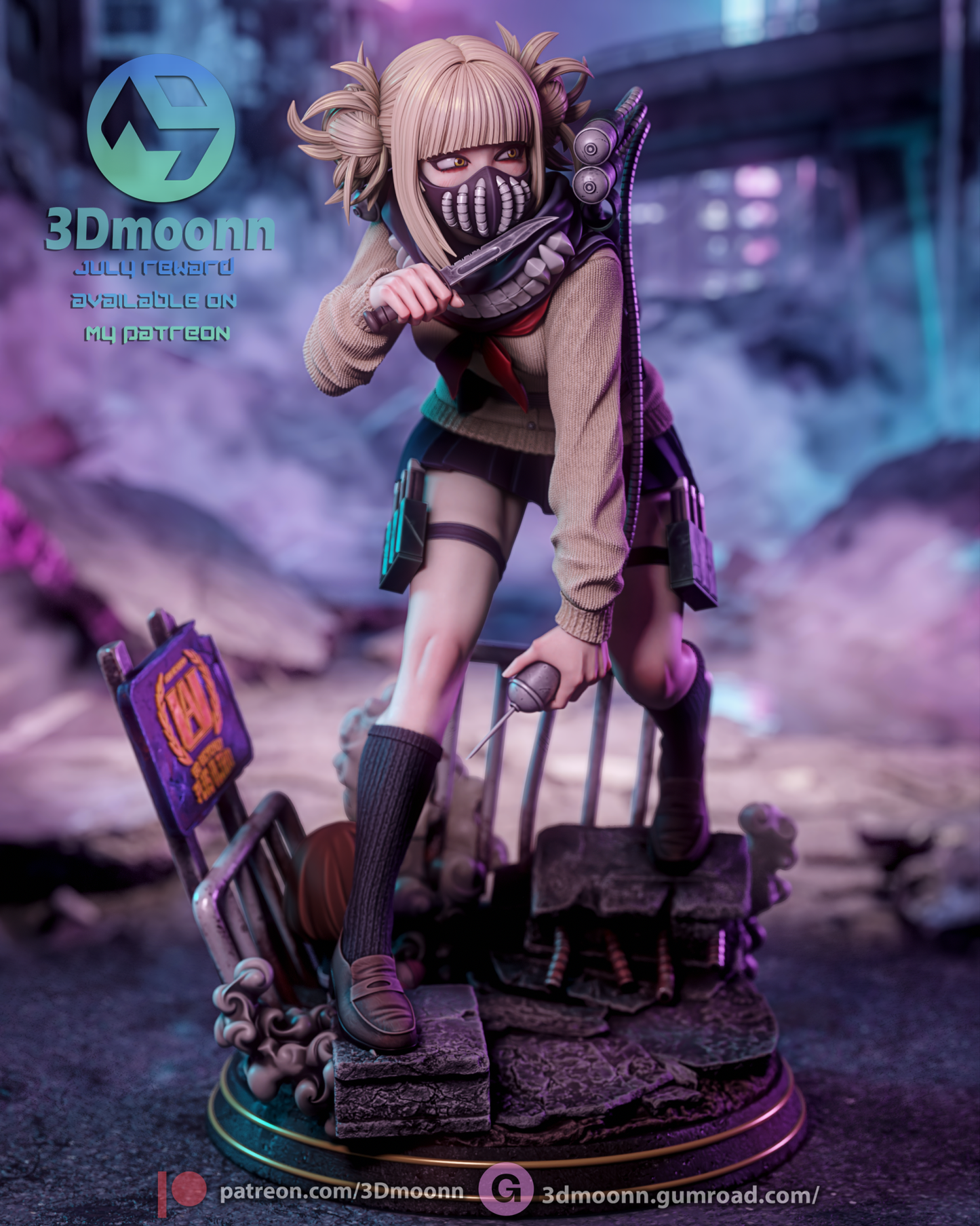 Himiko Toga - 3DMoonn - Dark Forge Arts