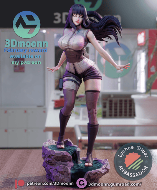 Hinata Hyuga - 3DMoonn - Dark Forge Arts