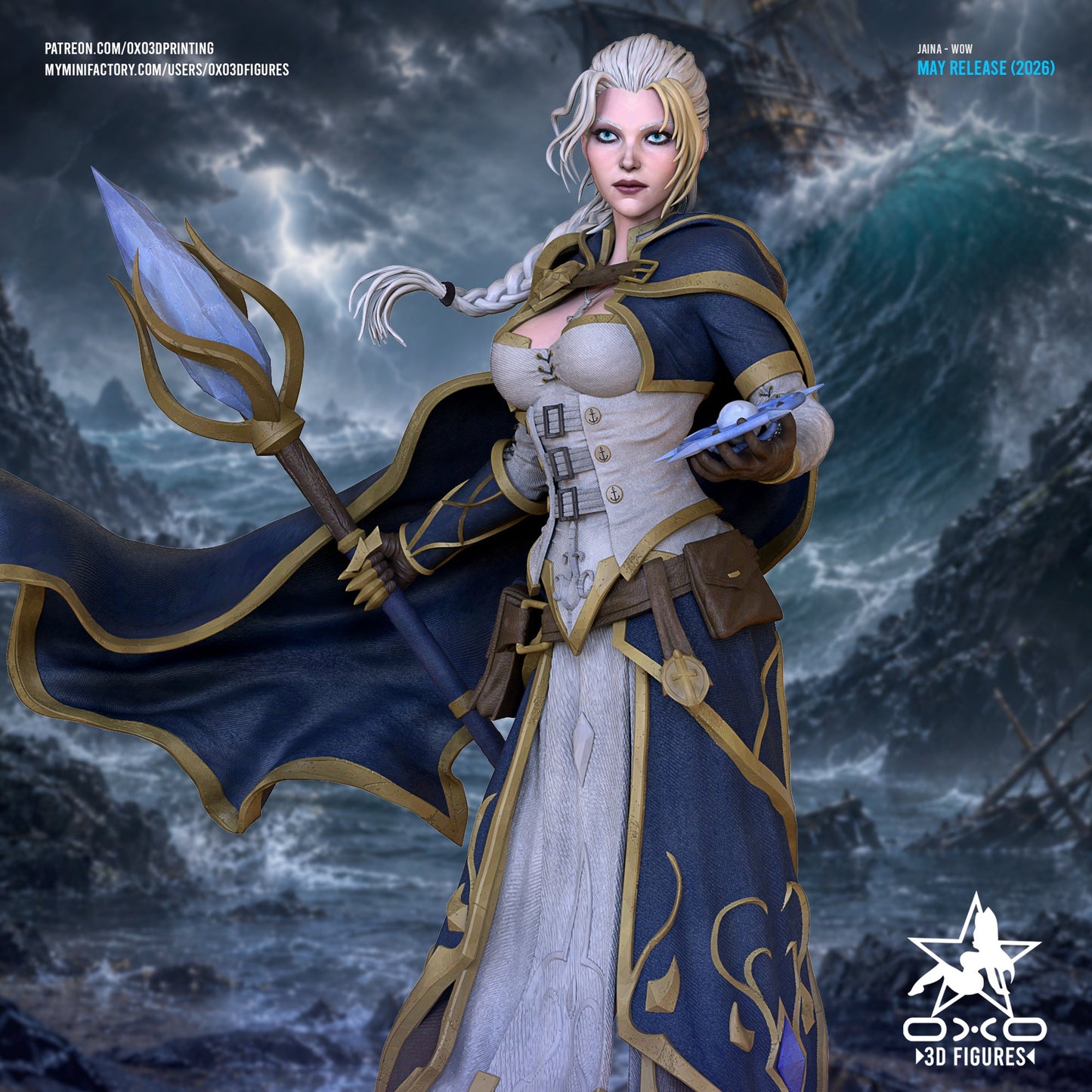 Jaina Proudmoore - OXO3D - Dark Forge Arts