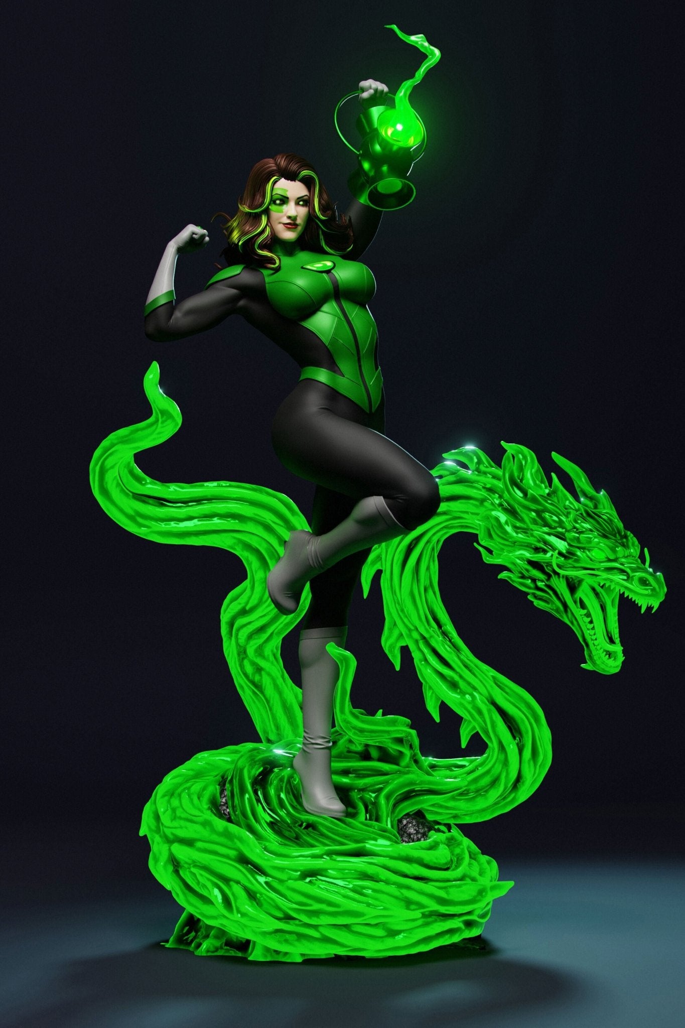 Jessica Cruz Green Lantern- Abe3D - Dark Forge Arts