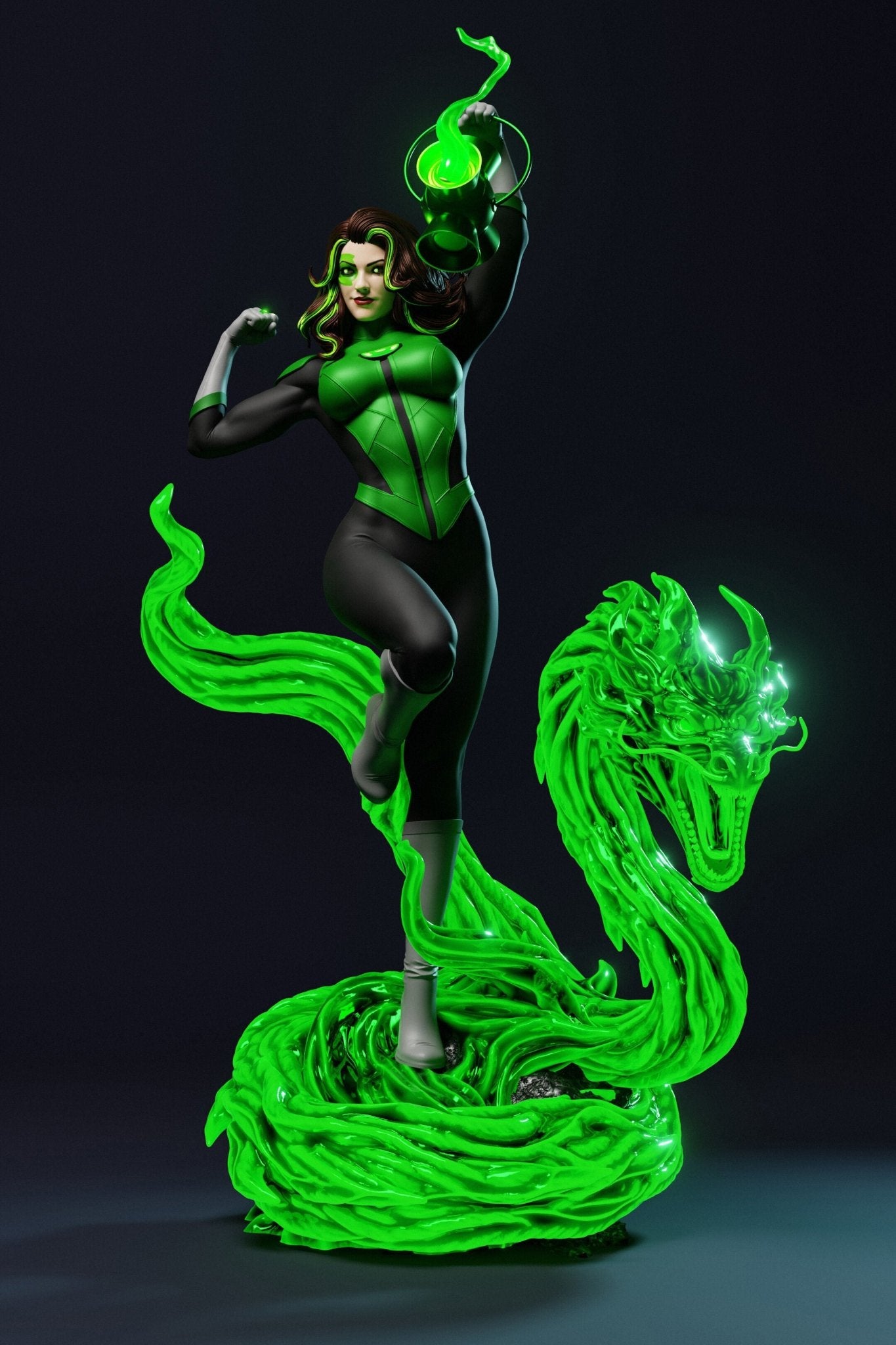 Jessica Cruz Green Lantern- Abe3D - Dark Forge Arts