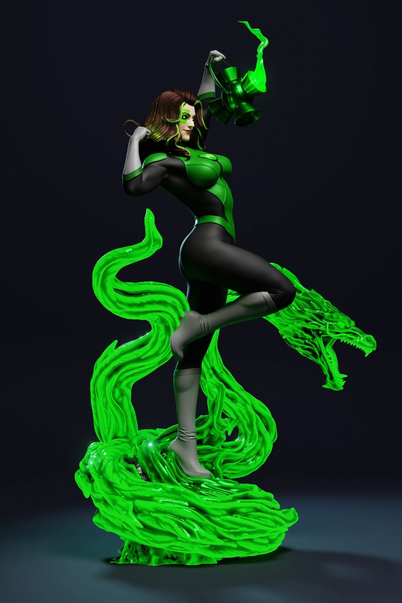 Jessica Cruz Green Lantern- Abe3D - Dark Forge Arts