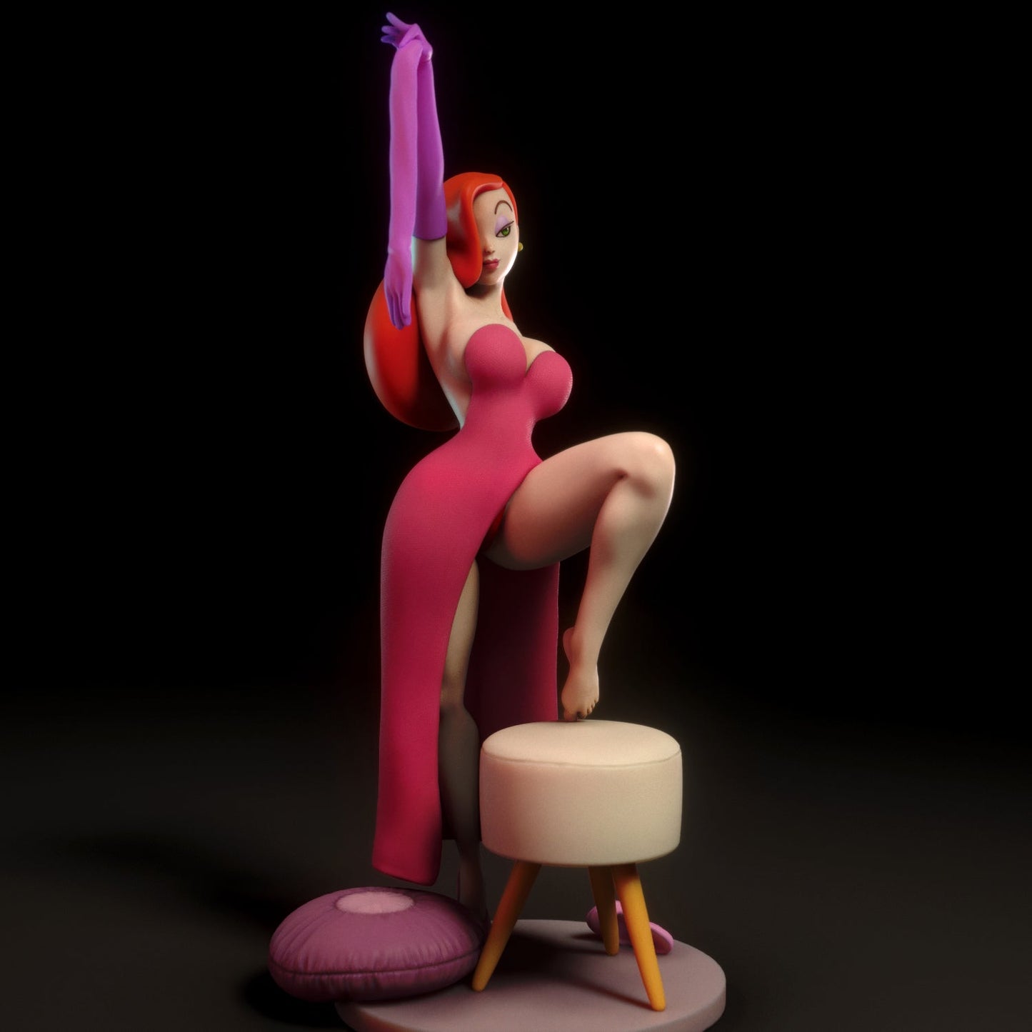 Jessica Rabbit V1 - Torrida Minis - Dark Forge Arts