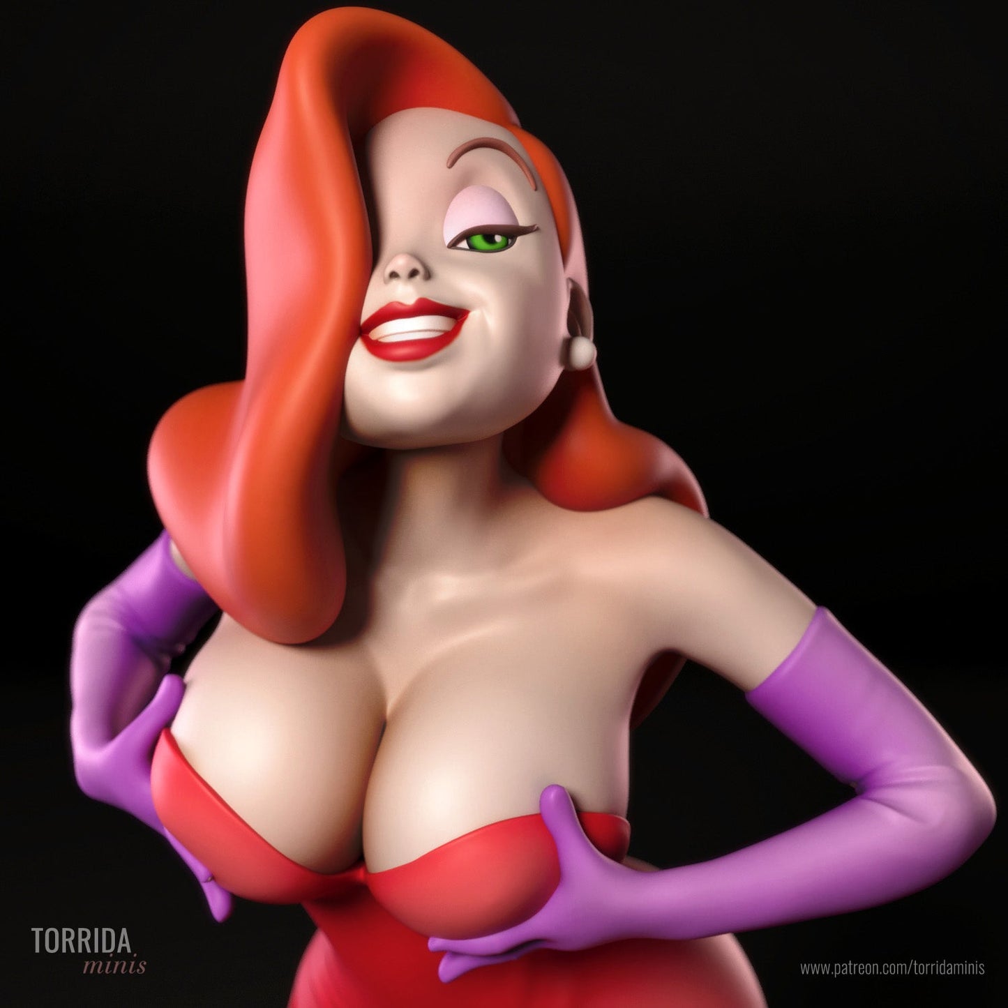 Jessica Rabbit V2 - Torrida Minis - Dark Forge Arts