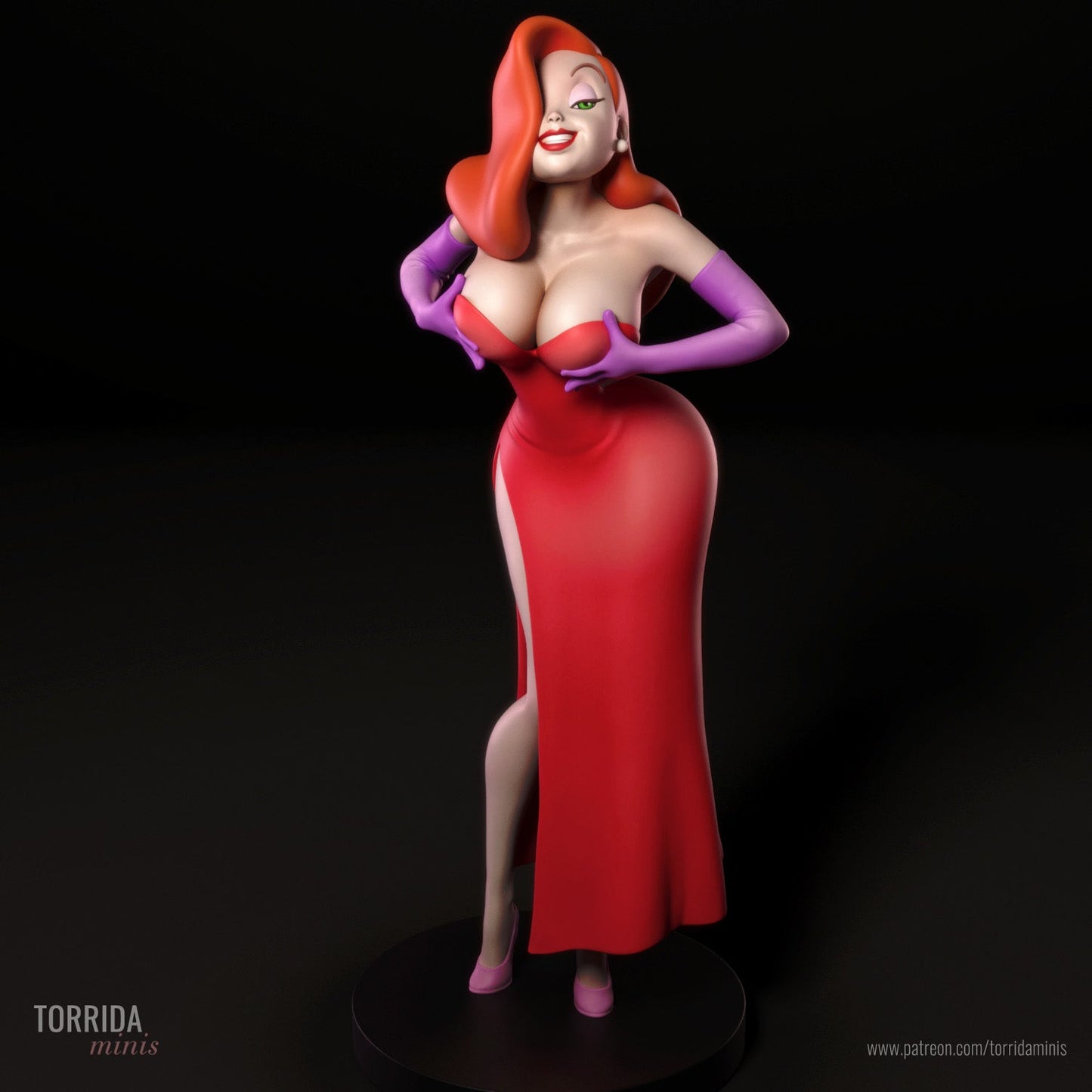 Jessica Rabbit V2 - Torrida Minis - Dark Forge Arts