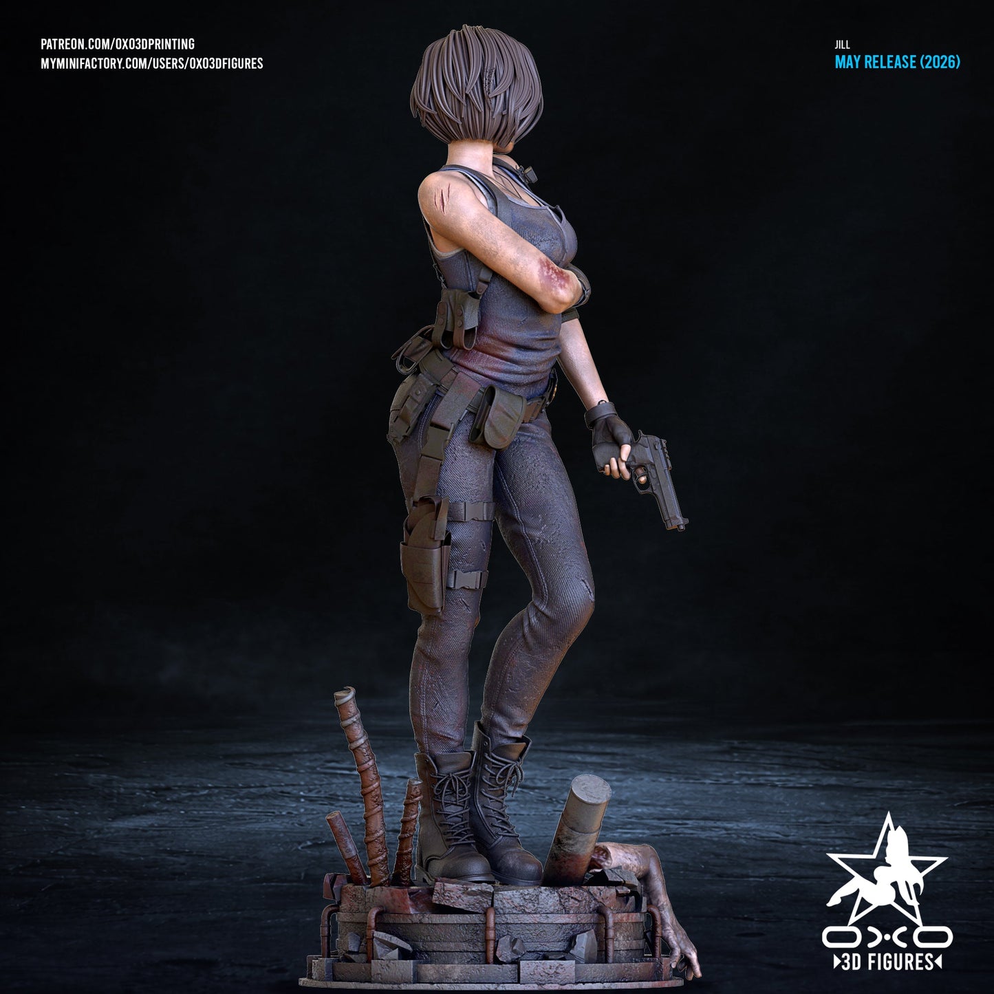 Jill Valentine - OXO3D - Dark Forge Arts