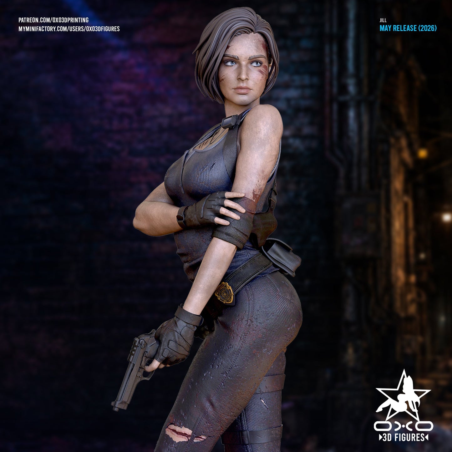 Jill Valentine - OXO3D - Dark Forge Arts