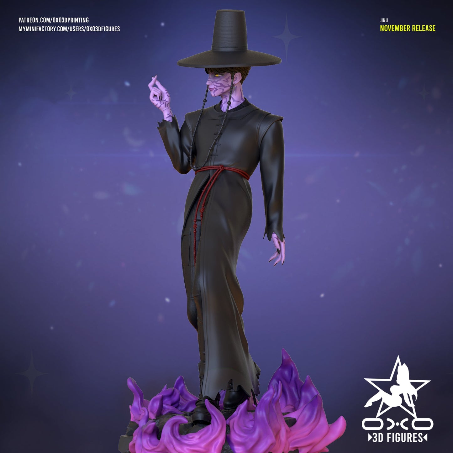 Jinu Saja - OXO3D - Dark Forge Arts