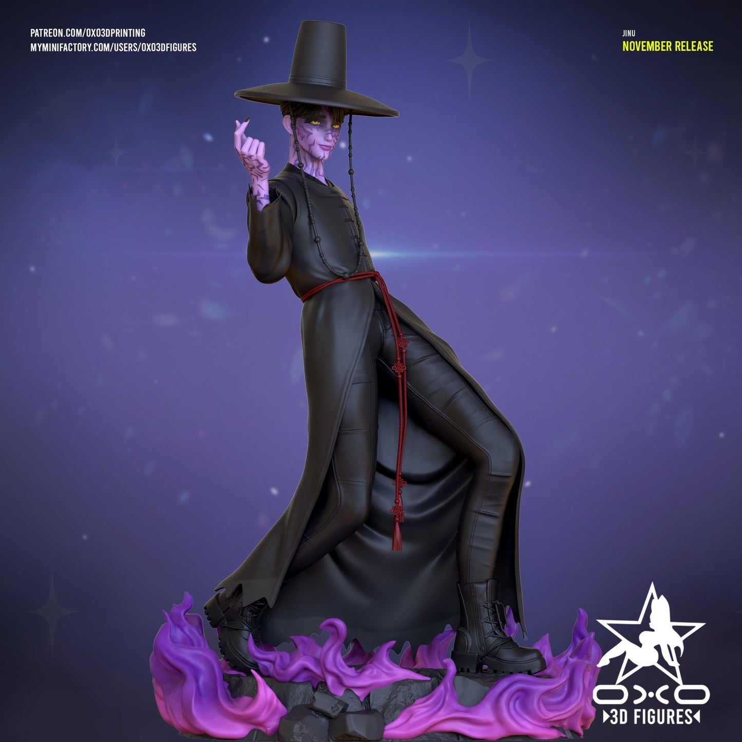 Jinu Saja - OXO3D - Dark Forge Arts