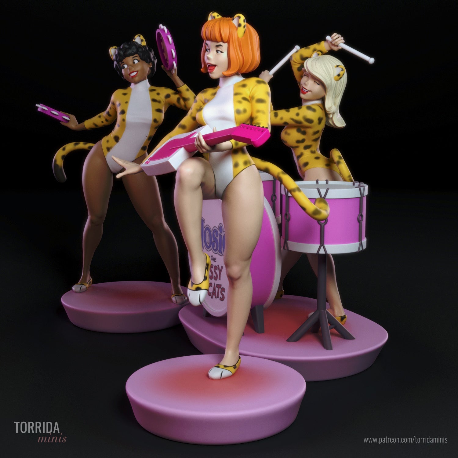 Josie and the Pussycats - Torrida Minis - Dark Forge Arts
