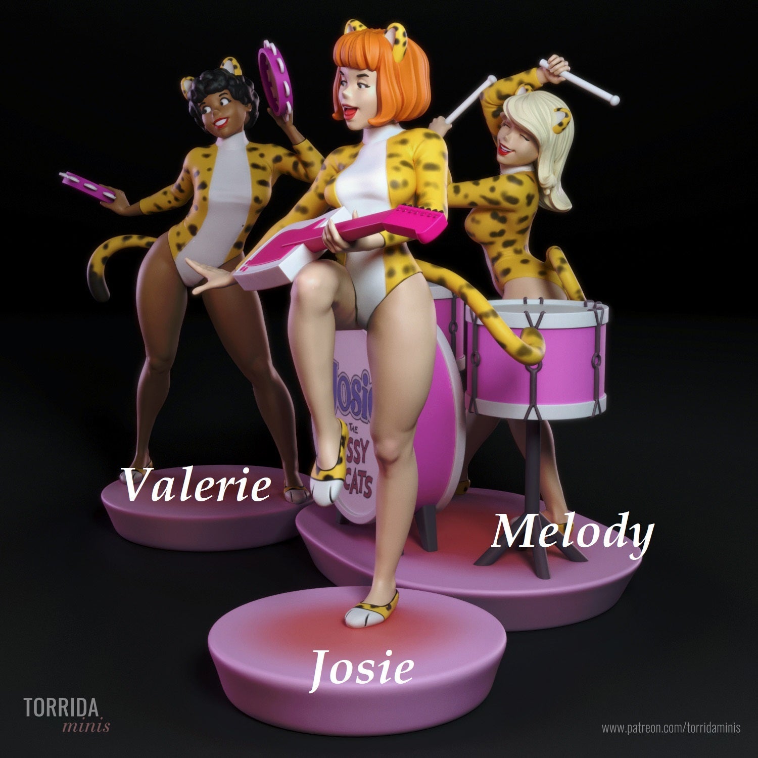 Josie and the Pussycats - Torrida Minis - Dark Forge Arts