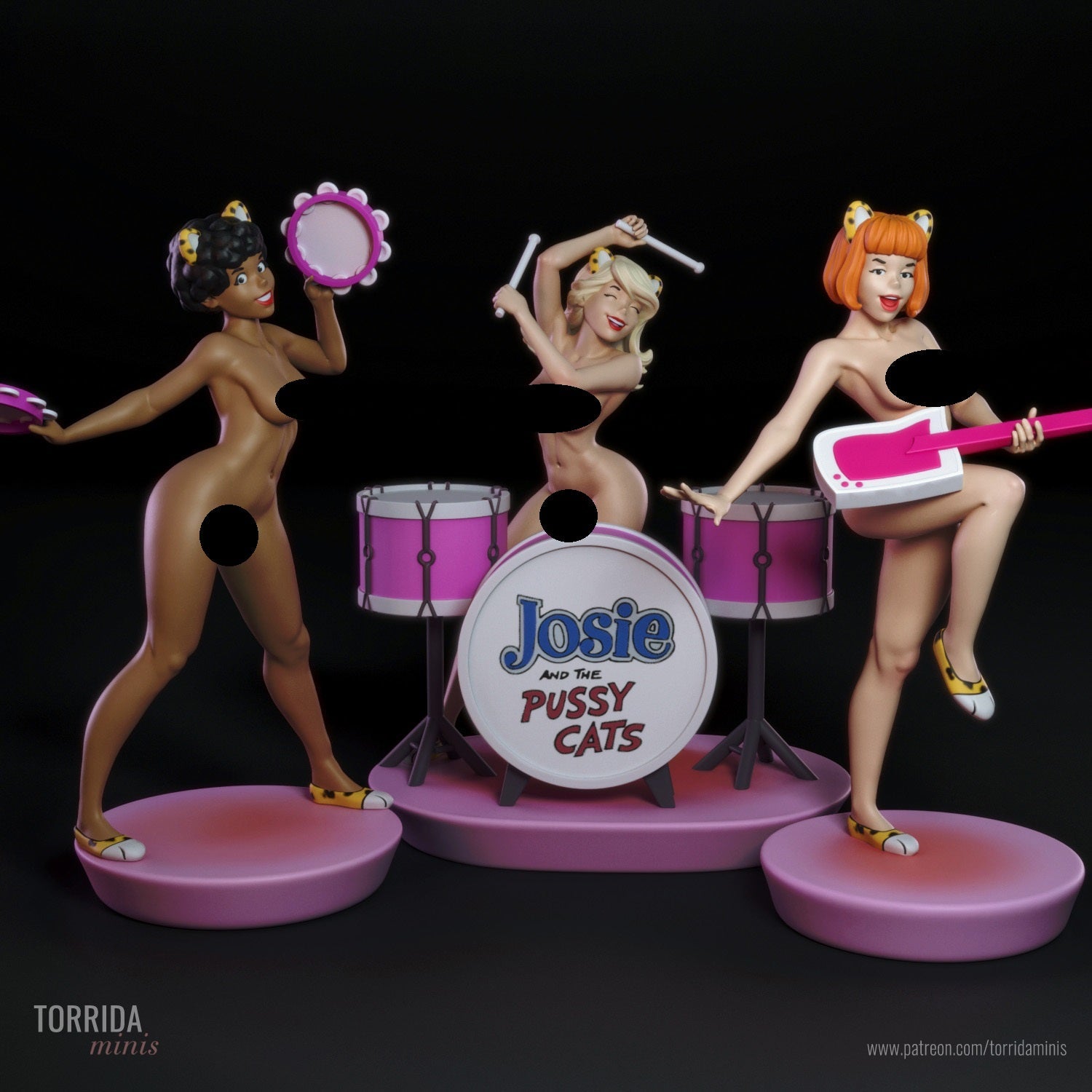 Josie and the Pussycats - Torrida Minis - Dark Forge Arts