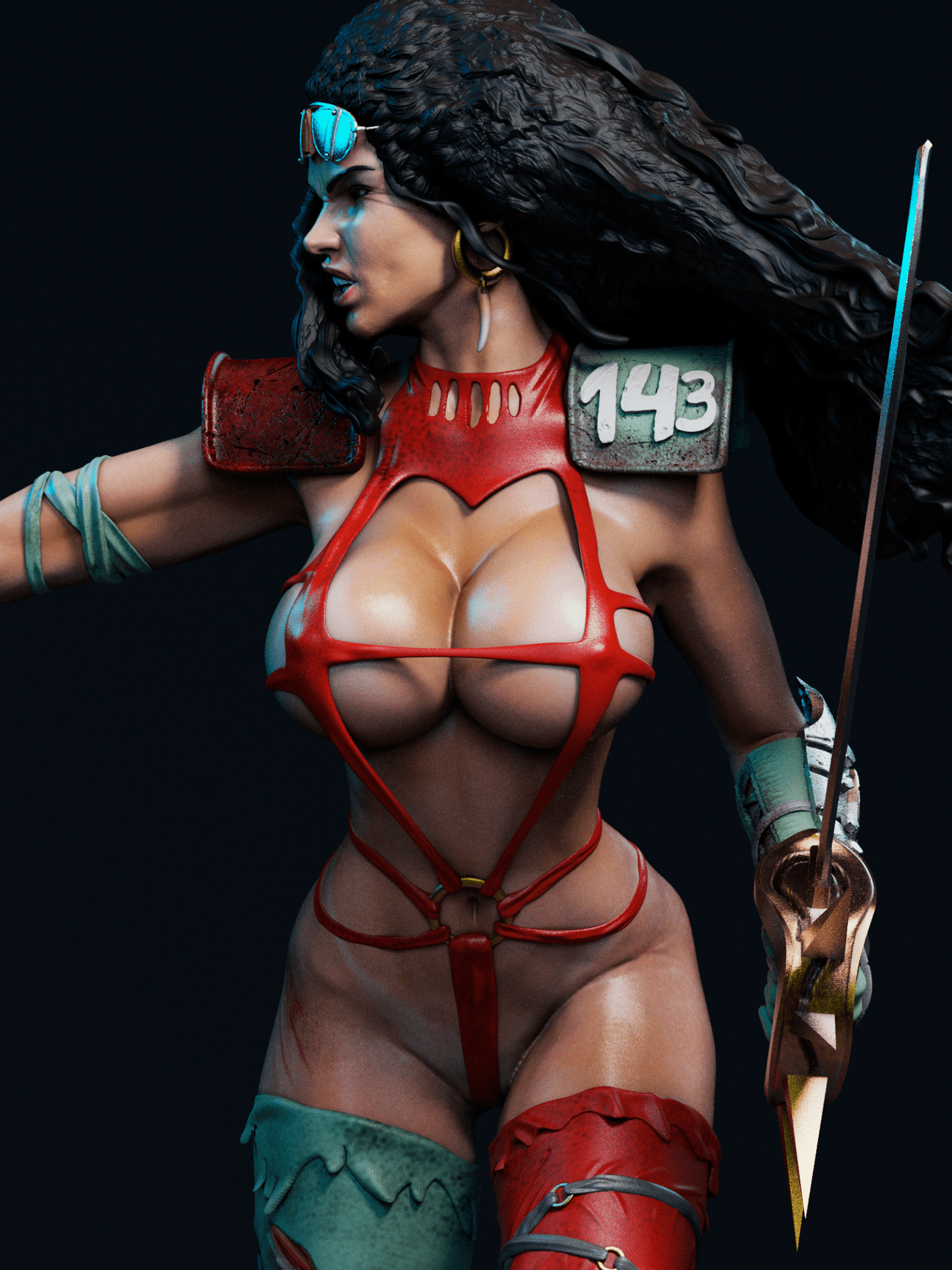 Julie Strain - CA 3D Studios - Dark Forge Arts