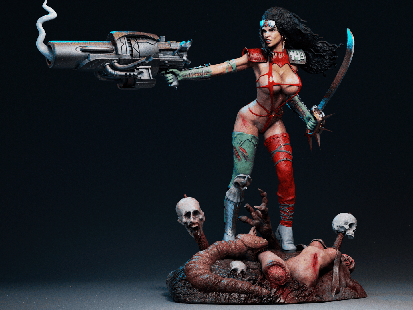 Julie Strain - CA 3D Studios - Dark Forge Arts