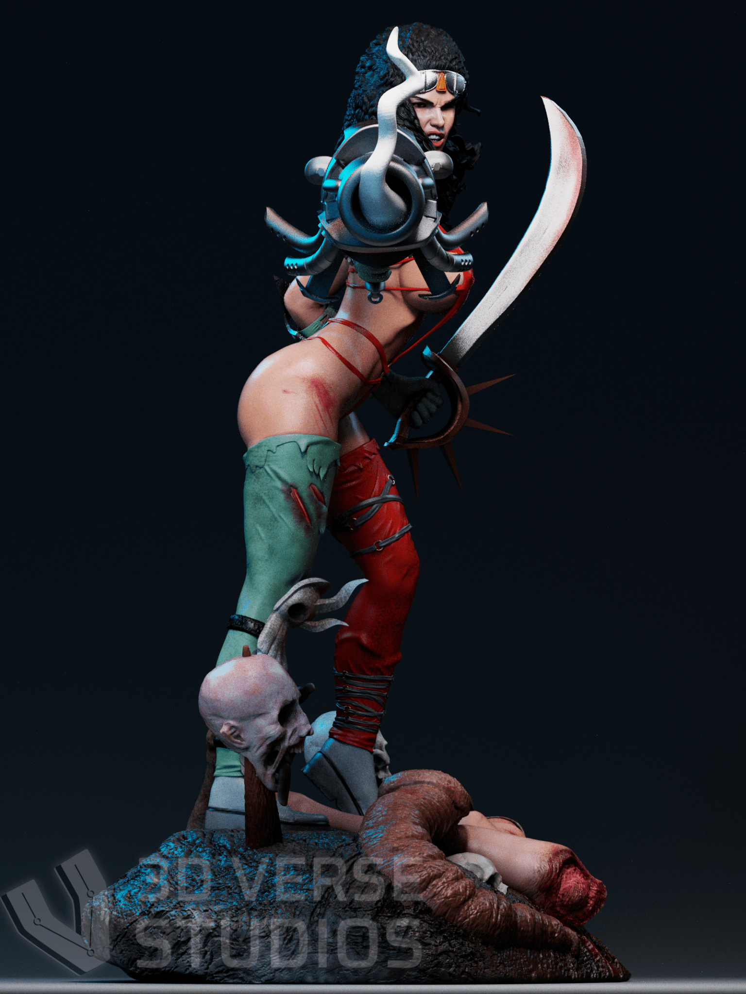 Julie Strain - CA 3D Studios - Dark Forge Arts