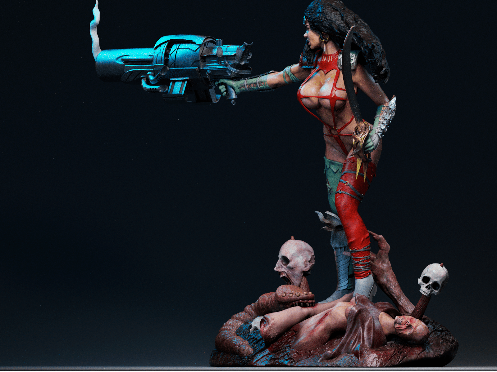 Julie Strain - CA 3D Studios - Dark Forge Arts