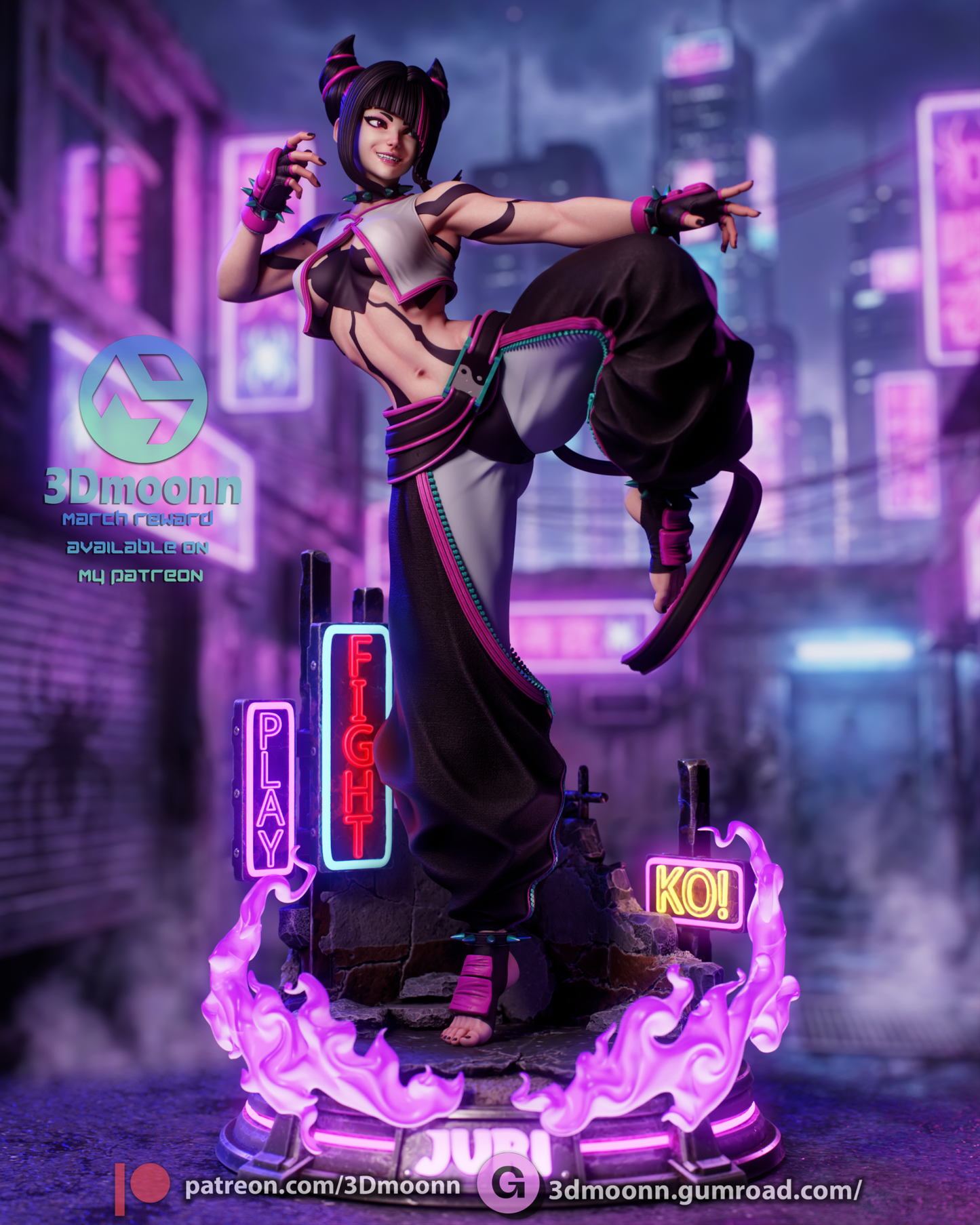 Juri Han - 3DMoonn - Dark Forge Arts