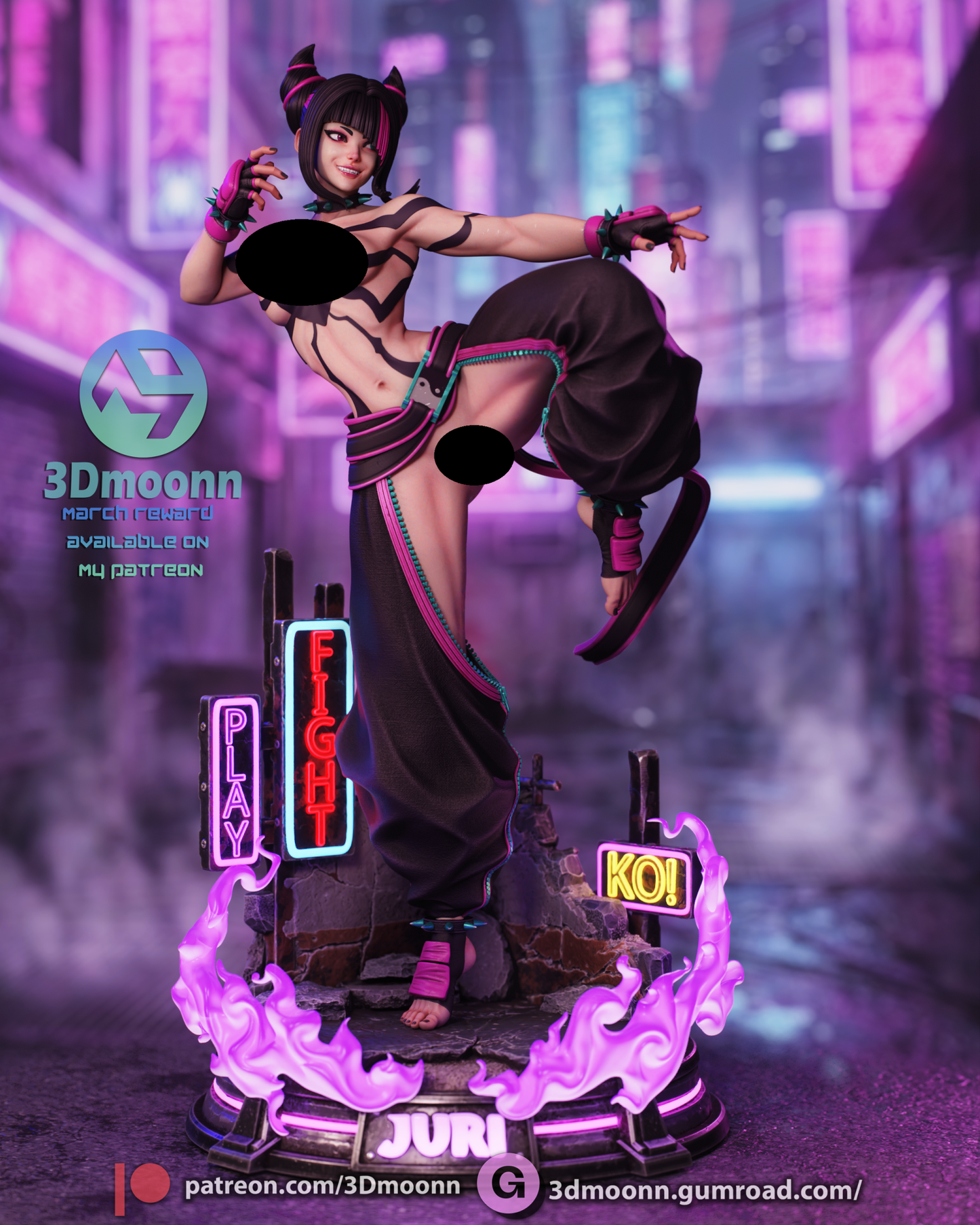 Juri Han - 3DMoonn - Dark Forge Arts