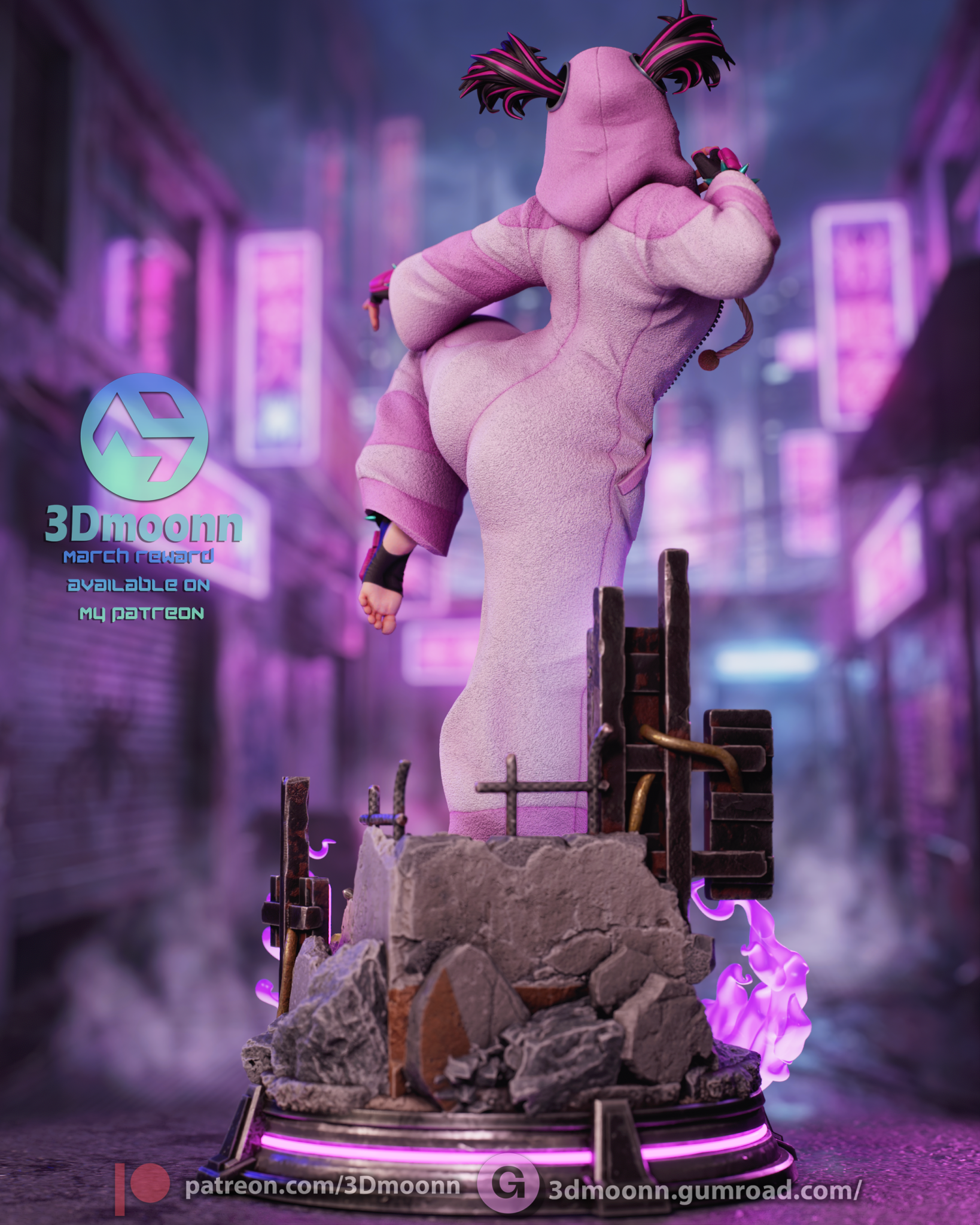 Juri Han - 3DMoonn - Dark Forge Arts