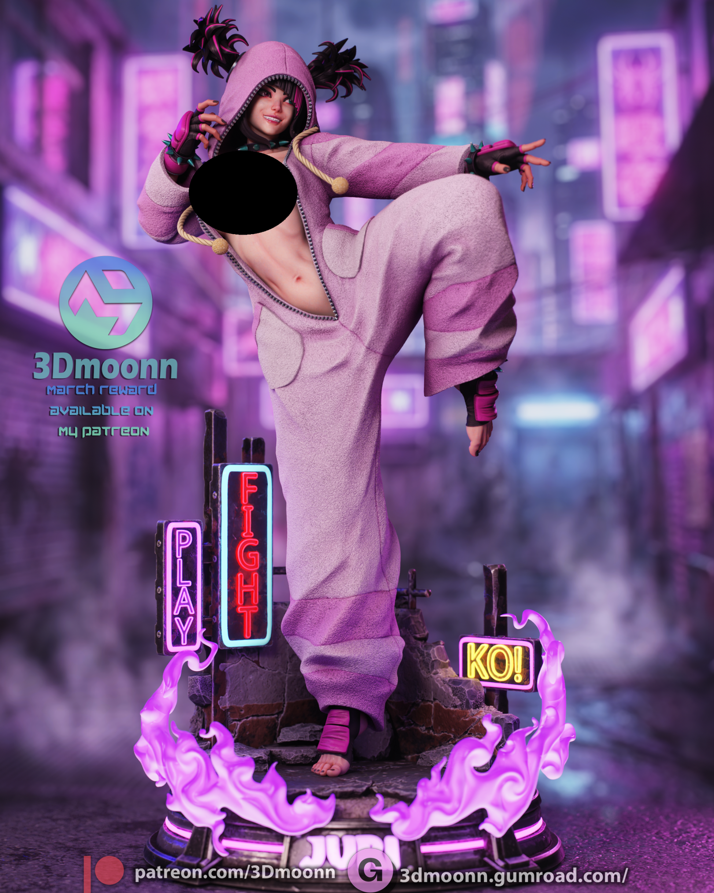 Juri Han - 3DMoonn - Dark Forge Arts