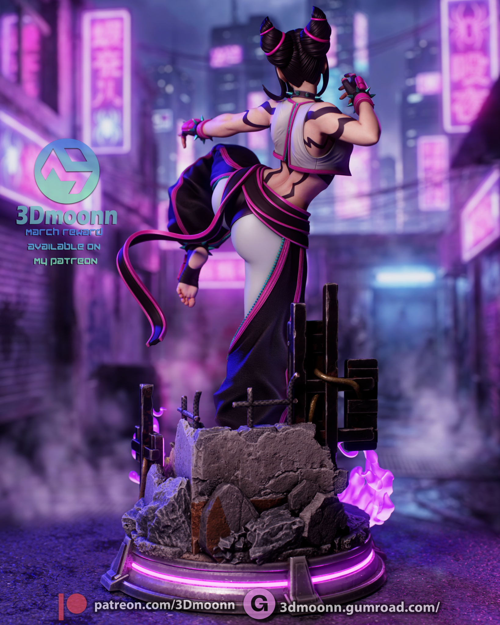 Juri Han - 3DMoonn - Dark Forge Arts