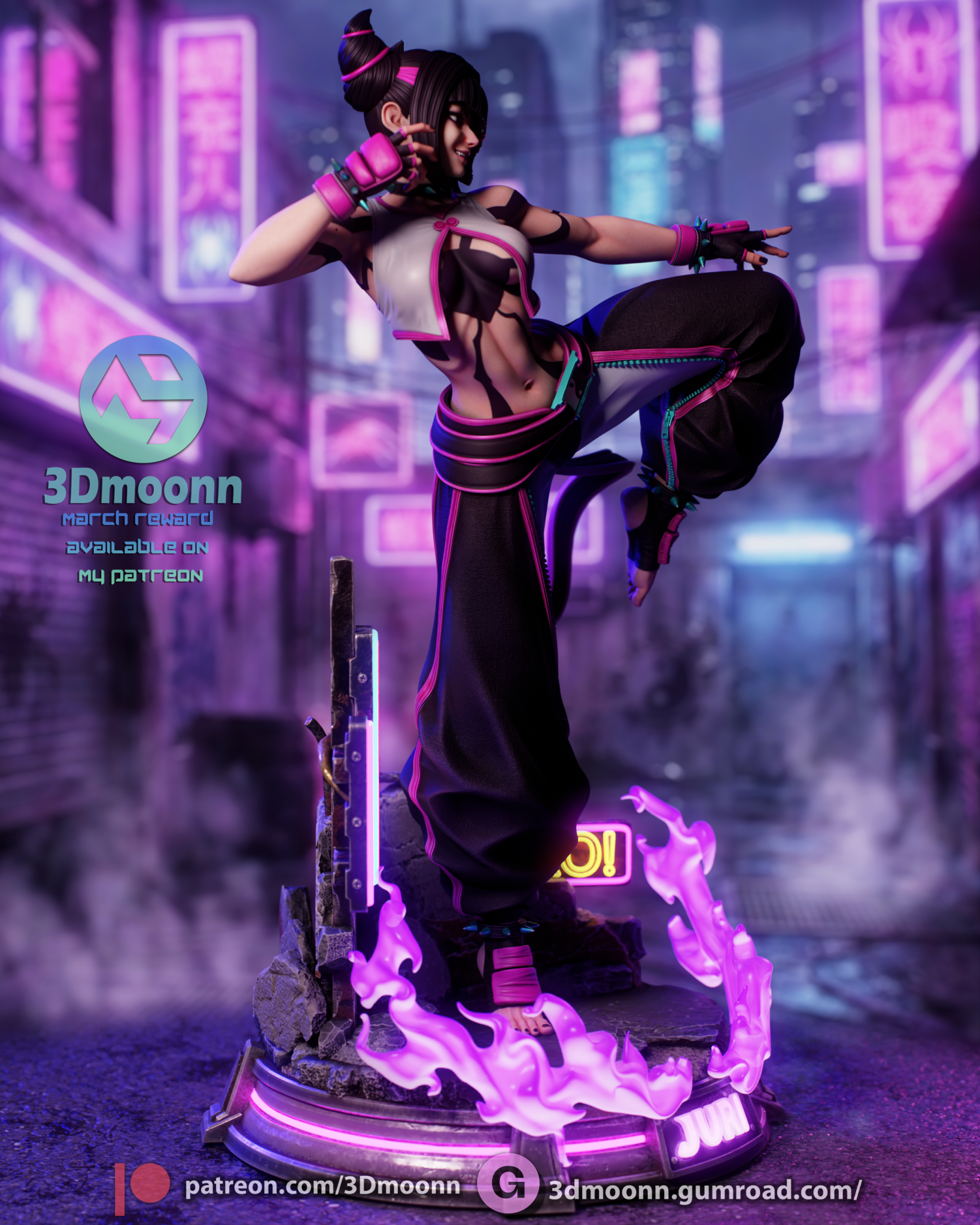 Juri Han - 3DMoonn - Dark Forge Arts