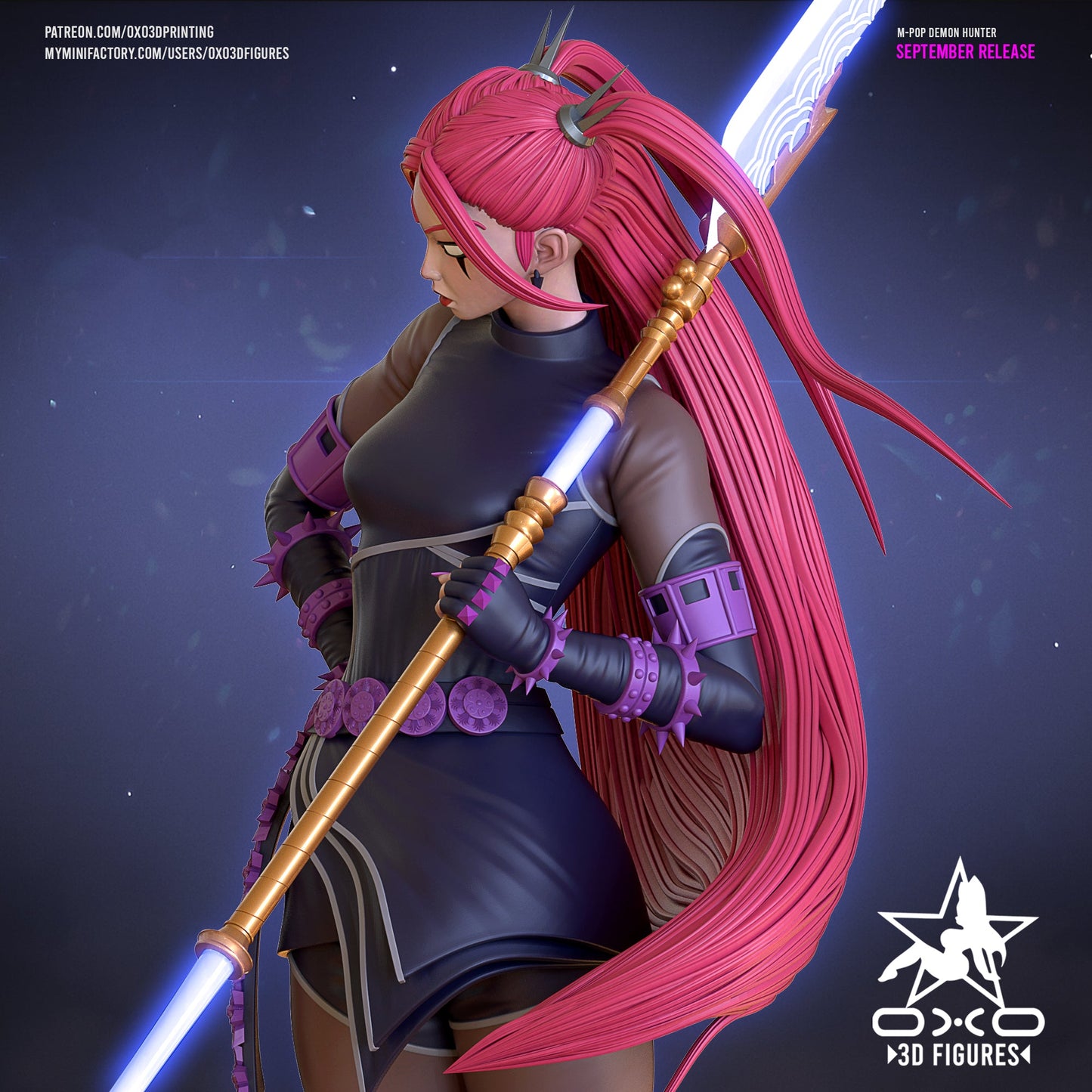 K - pop Demon Hunter Mira - OXO3D - Dark Forge Arts