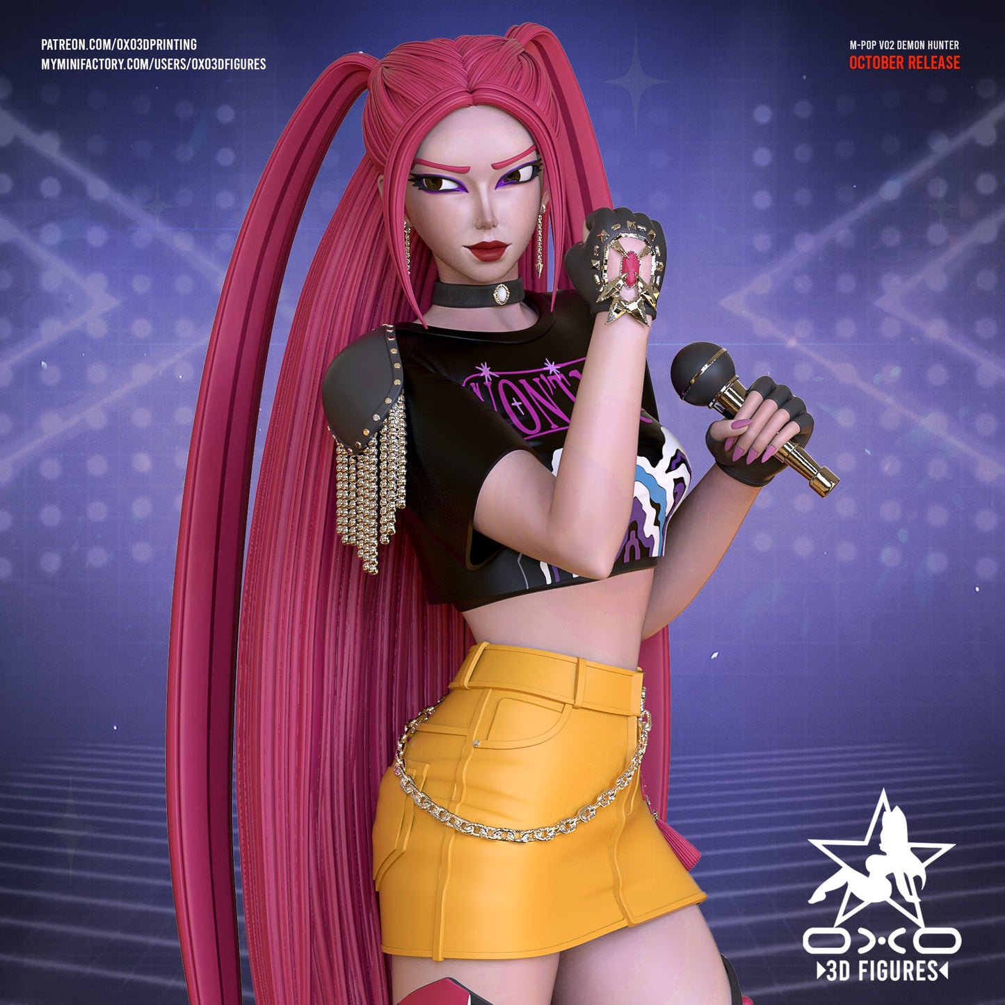 K - pop Demon Hunter Mira - OXO3D - Dark Forge Arts