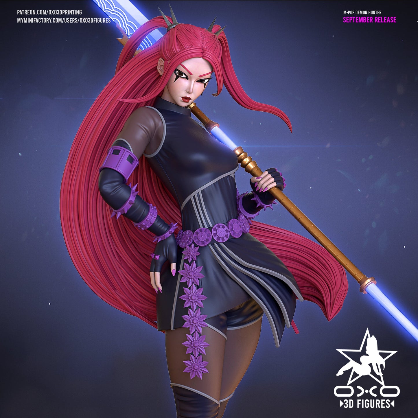 K - pop Demon Hunter Mira - OXO3D - Dark Forge Arts
