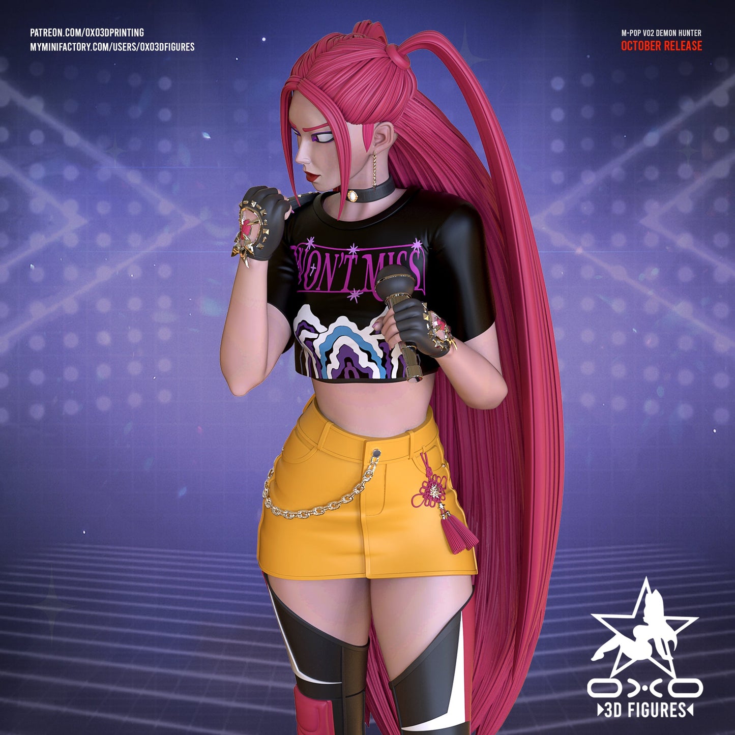 K - pop Demon Hunter Mira - OXO3D - Dark Forge Arts