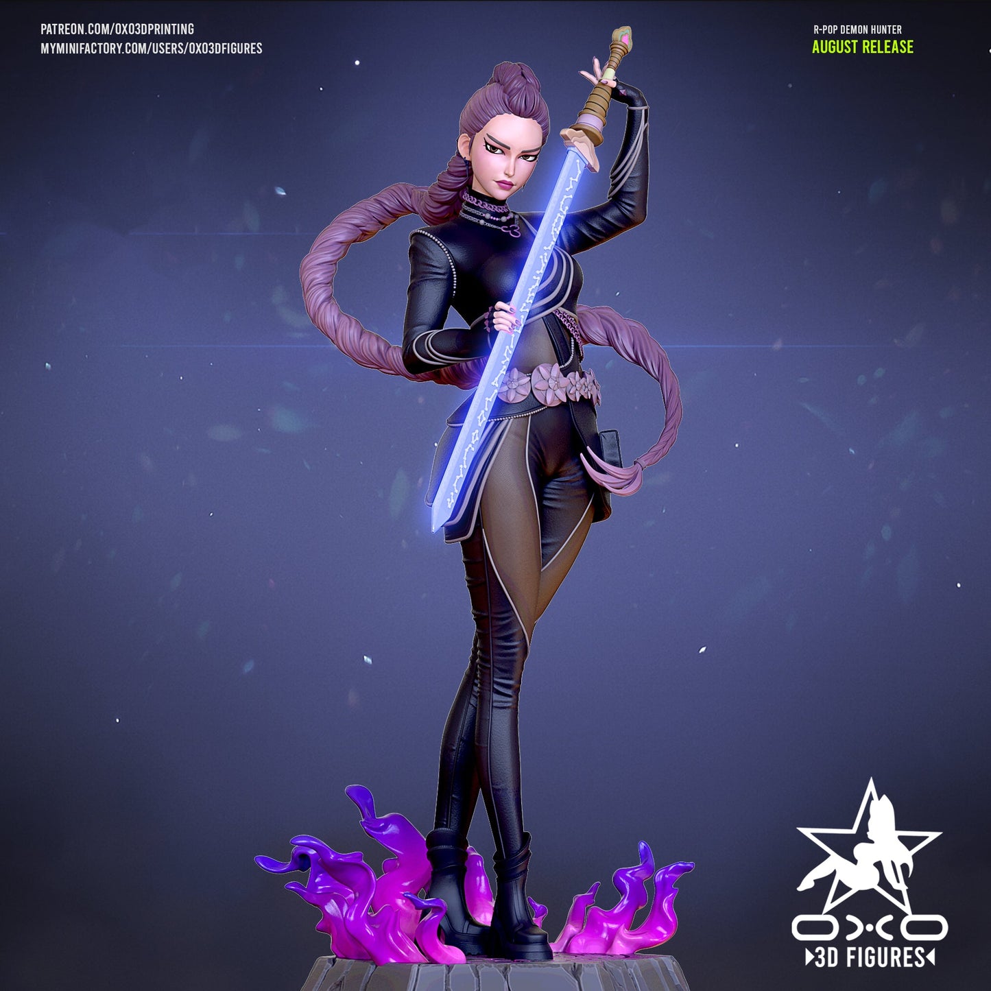 K - Pop Demon Hunter Rumi - OXO3D - Dark Forge Arts