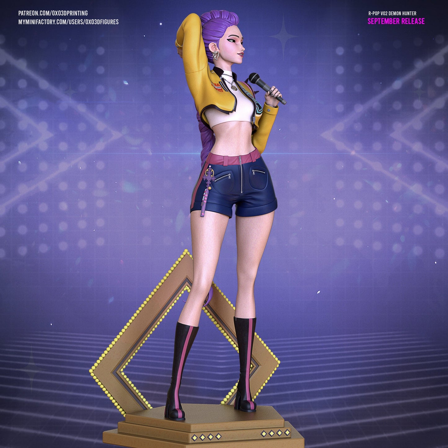 K - Pop Demon Hunter Rumi - OXO3D - Dark Forge Arts